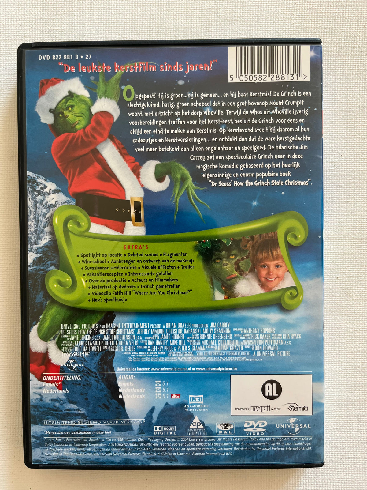 Dr. Seuss’ How the Grinch Stole Christmas – DVD (2000) | Jim Carrey