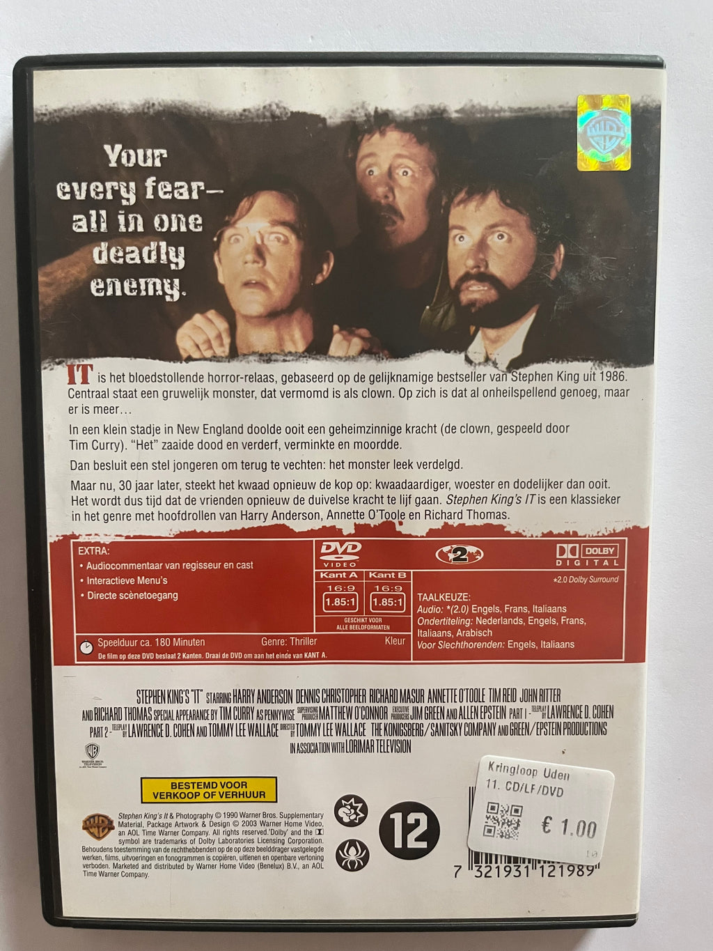 Stephen King’s IT – DVD (1990) | Tim Curry as Pennywise