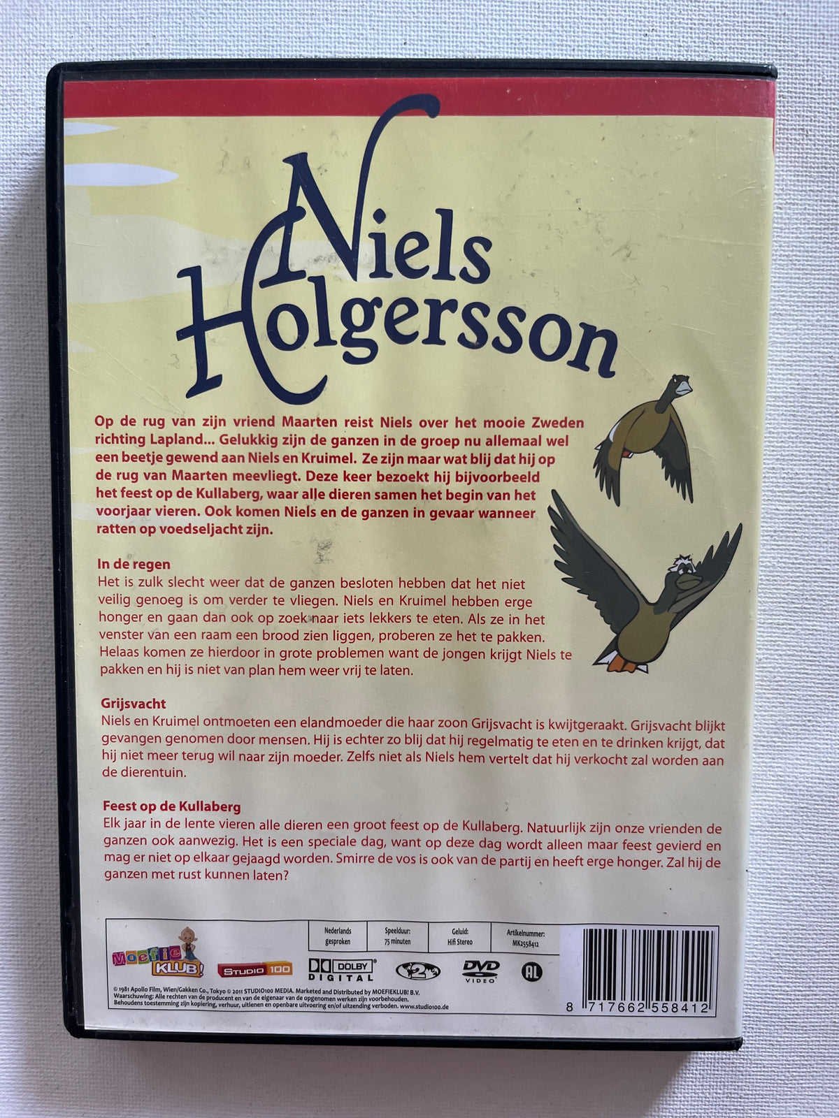 The Wonderful Adventures of Nils Holgersson – 3 Episodes – DVD | Dutch Version