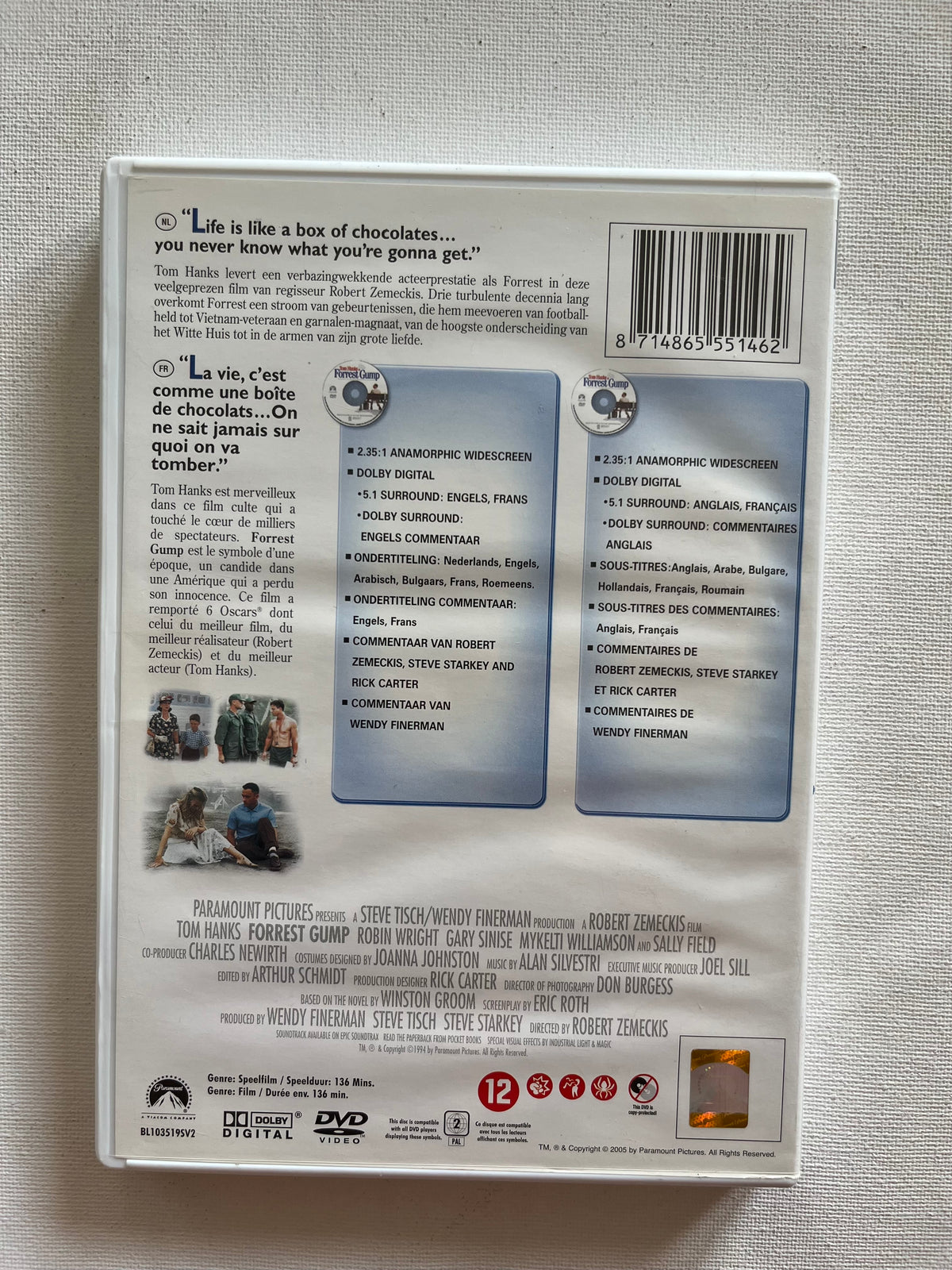 Forrest Gump – DVD (1994) | Tom Hanks & Robin Wright