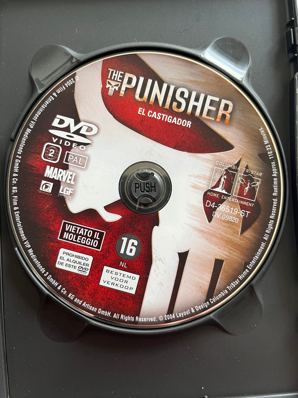 Marvel The Punisher – DVD (2004) | Thomas Jane & John Travolta