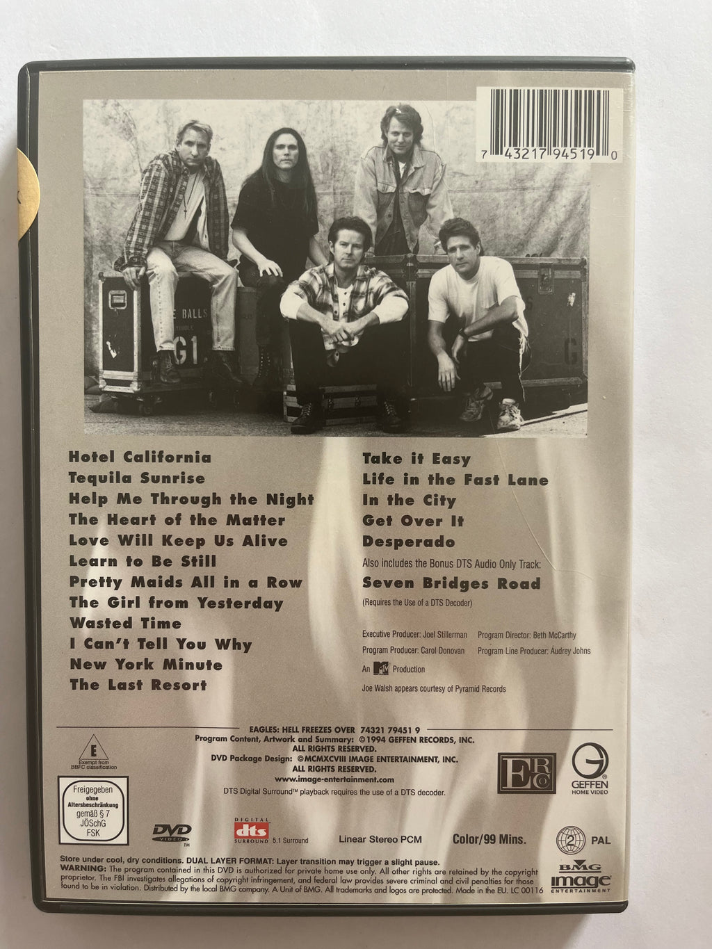 Eagles: Hell Freezes Over – DVD (1994) | Live Concert