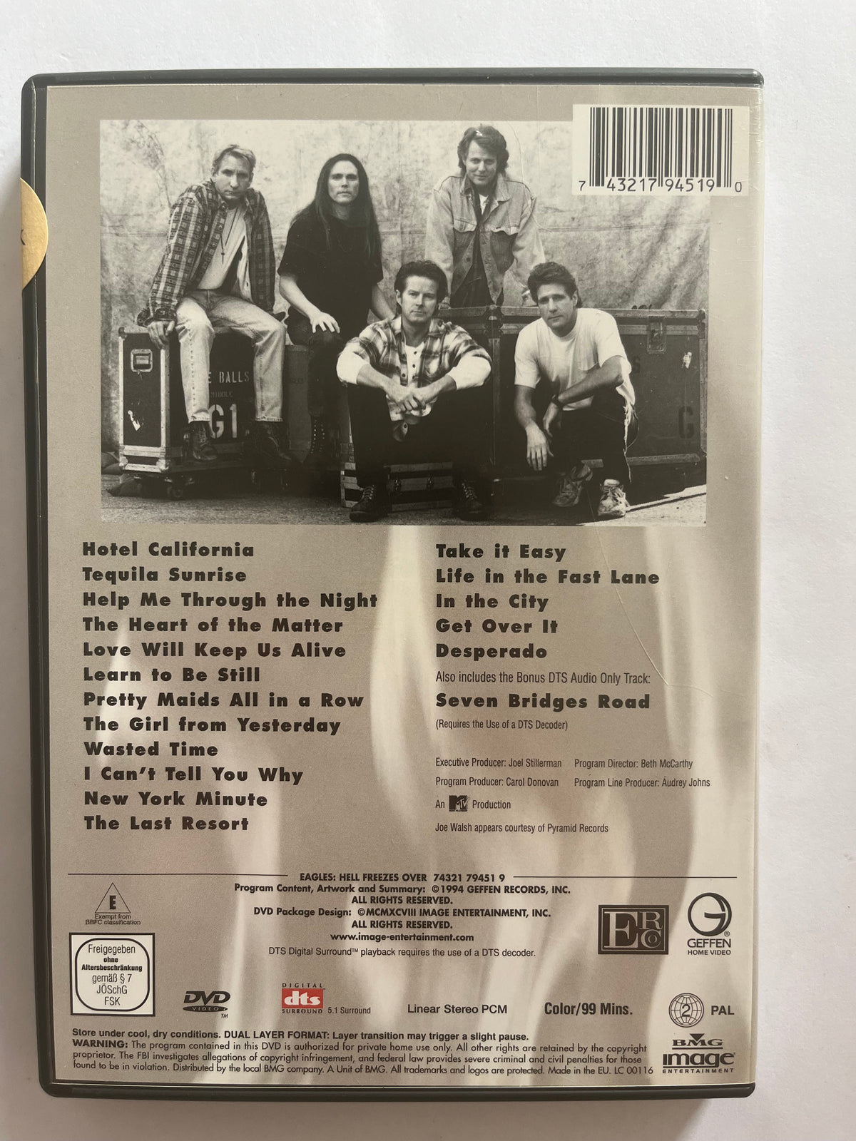 Eagles: Hell Freezes Over – DVD (1994) | Live Concert