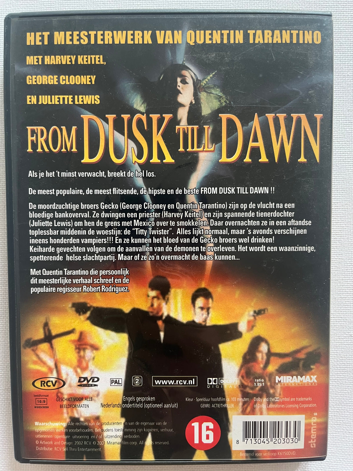 From Dusk Till Dawn – DVD (1996) | George Clooney & Quentin Tarantino