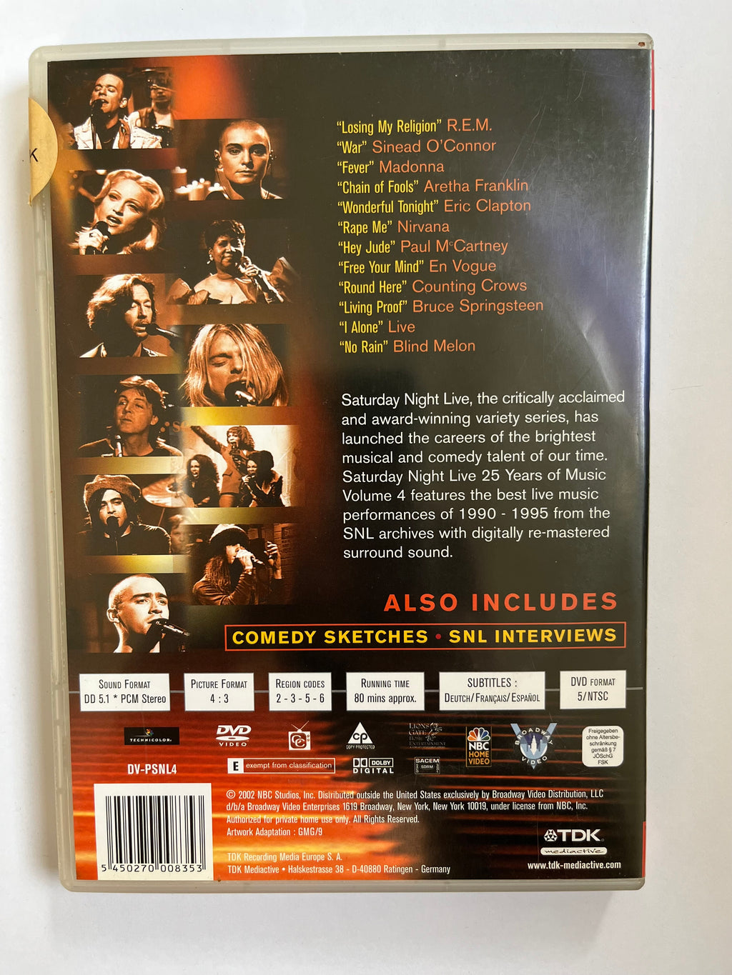 Saturday Night Live – 25 Years of Music DVD | Live Performances