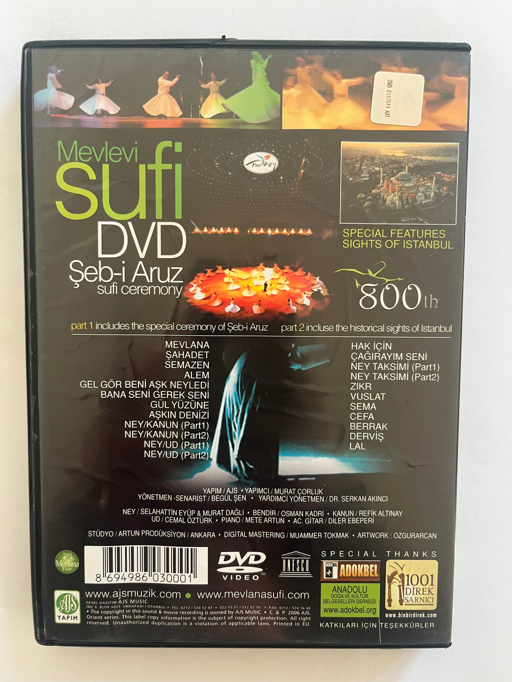 Şeb-i Arûs: Sufi Ceremony – DVD | Whirling Dervishes & Mevlana Rumi