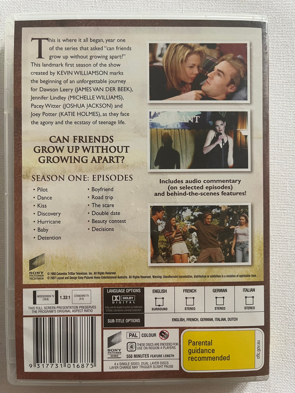 Dawson’s Creek: The Complete First Season – DVD (1998) | James Van Der Beek & Katie Holmes