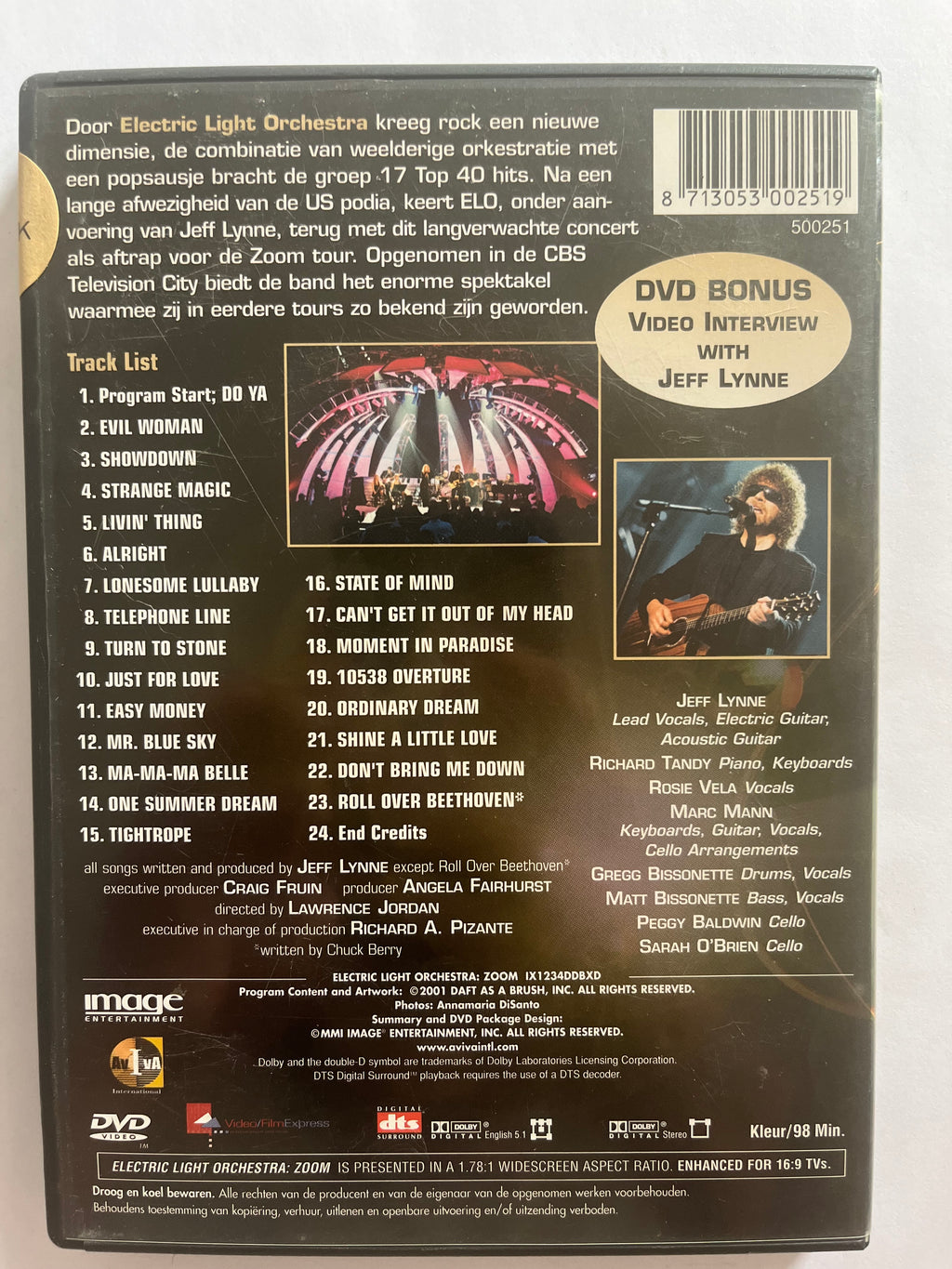 Electric Light Orchestra: Zoom Tour Live – DVD (2001) | ELO & Jeff Lynne
