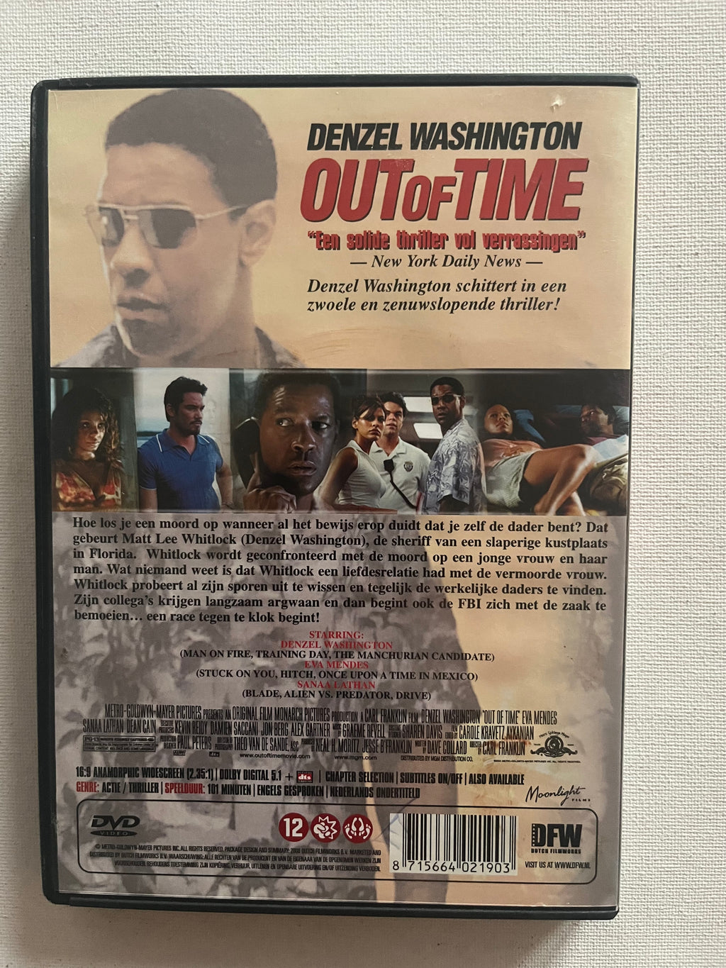 Out of Time – DVD (2003) | Denzel Washington & Eva Mendes