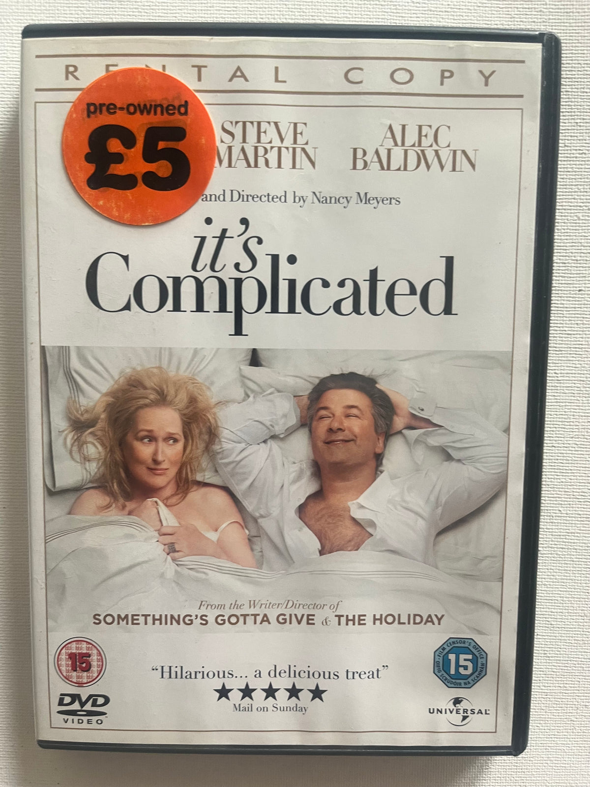 It’s Complicated – DVD (2009) | Meryl Streep, Steve Martin & Alec Baldwin
