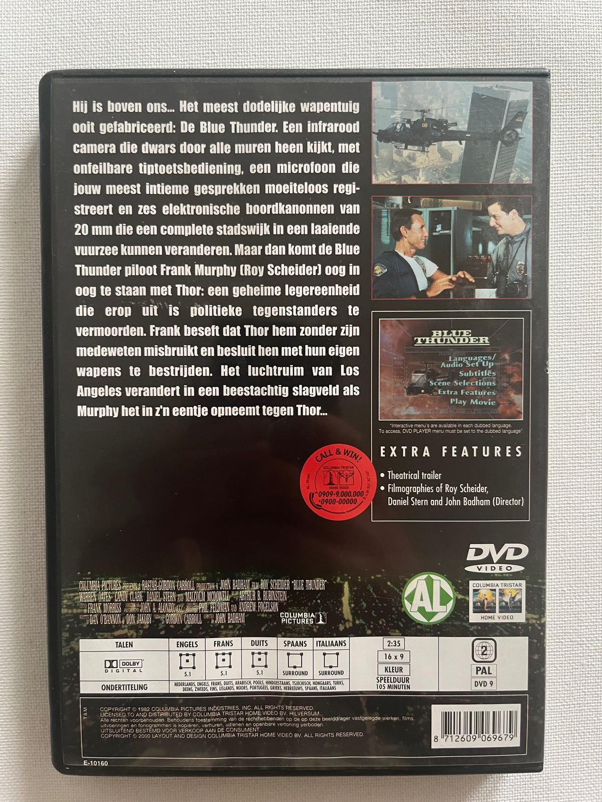 Blue Thunder – DVD (1983) | Roy Scheider & Malcolm McDowell