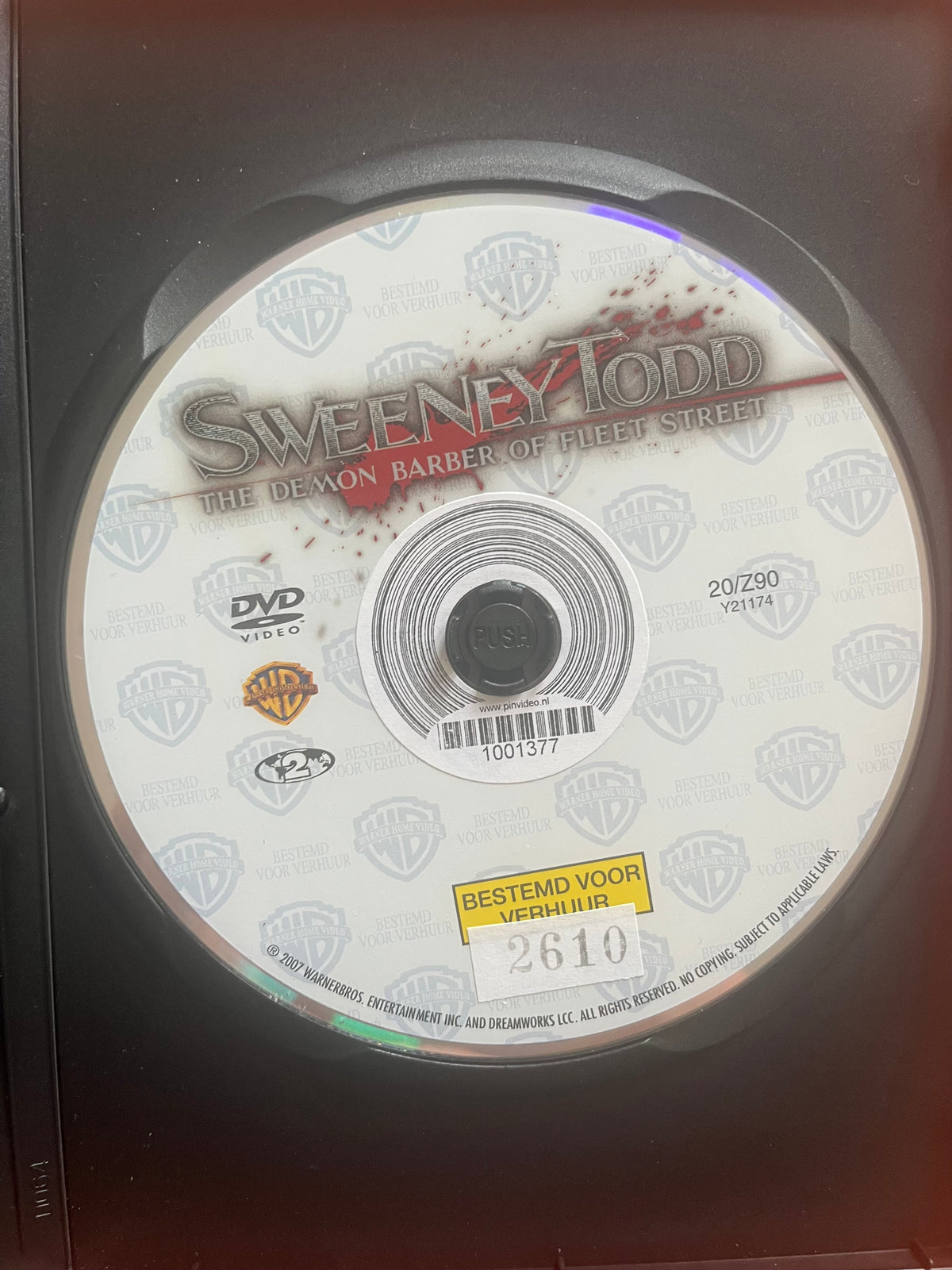 Sweeney Todd – DVD (2007) | Johnny Depp & Helena Bonham Carter