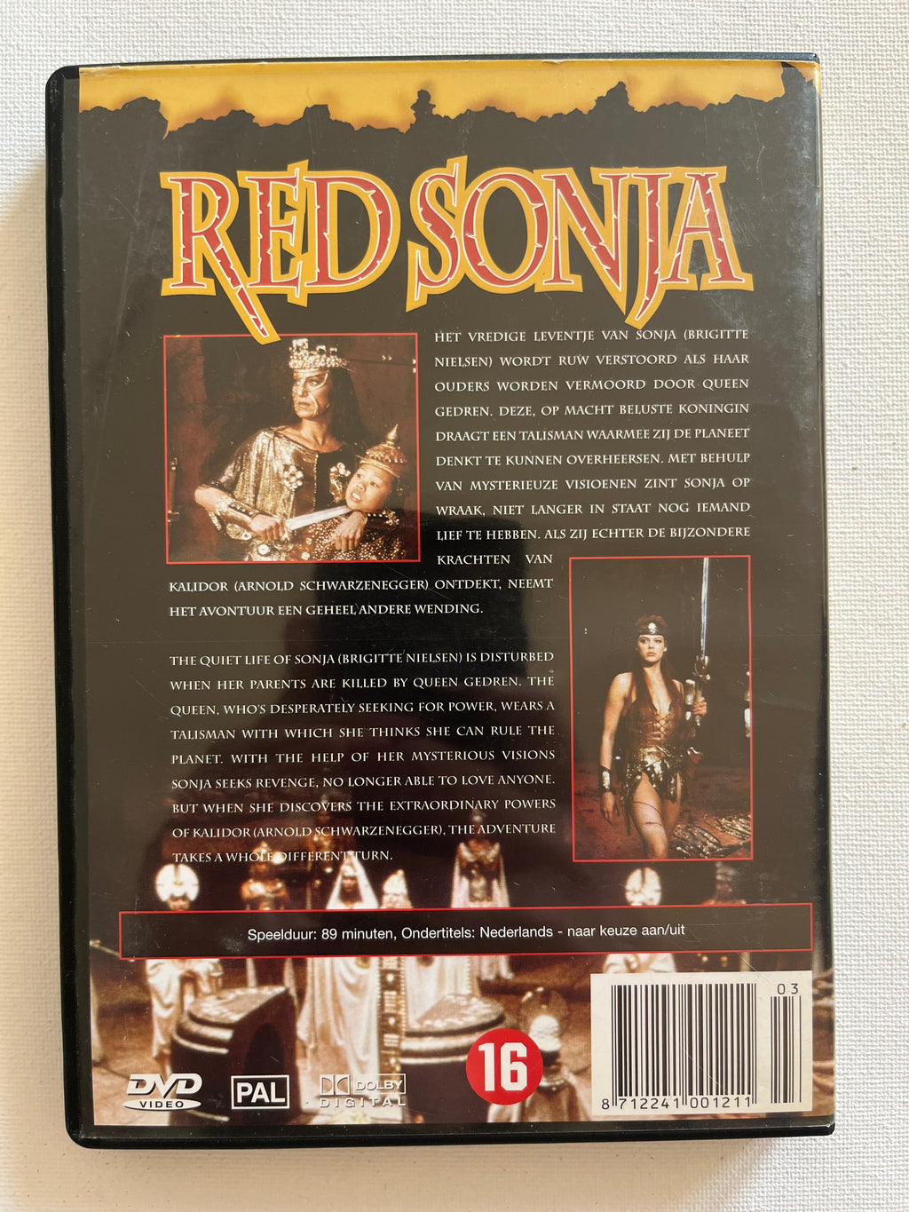 Red Sonja – DVD (1985) | Brigitte Nielsen & Arnold Schwarzenegger