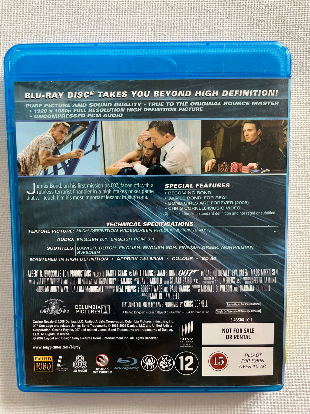 007 Casino Royale – Blu-ray (2006) | Daniel Craig & Eva Green – Region Free