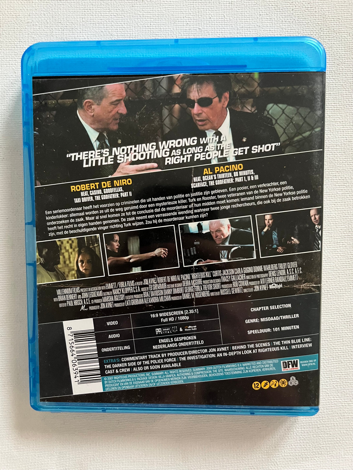 Righteous Kill – Blu-ray (2008) | Robert De Niro & Al Pacino