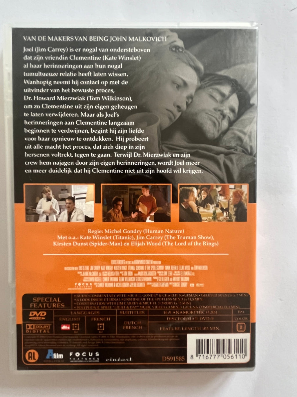 Eternal Sunshine of the Spotless Mind – DVD (2004) | Jim Carrey & Kate Winslet