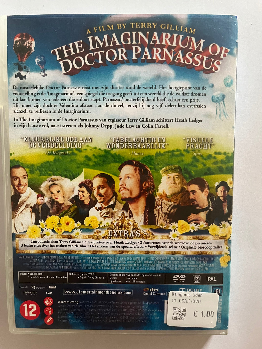 The Imaginarium of Doctor Parnassus – DVD (2009) | Heath Ledger & Johnny Depp