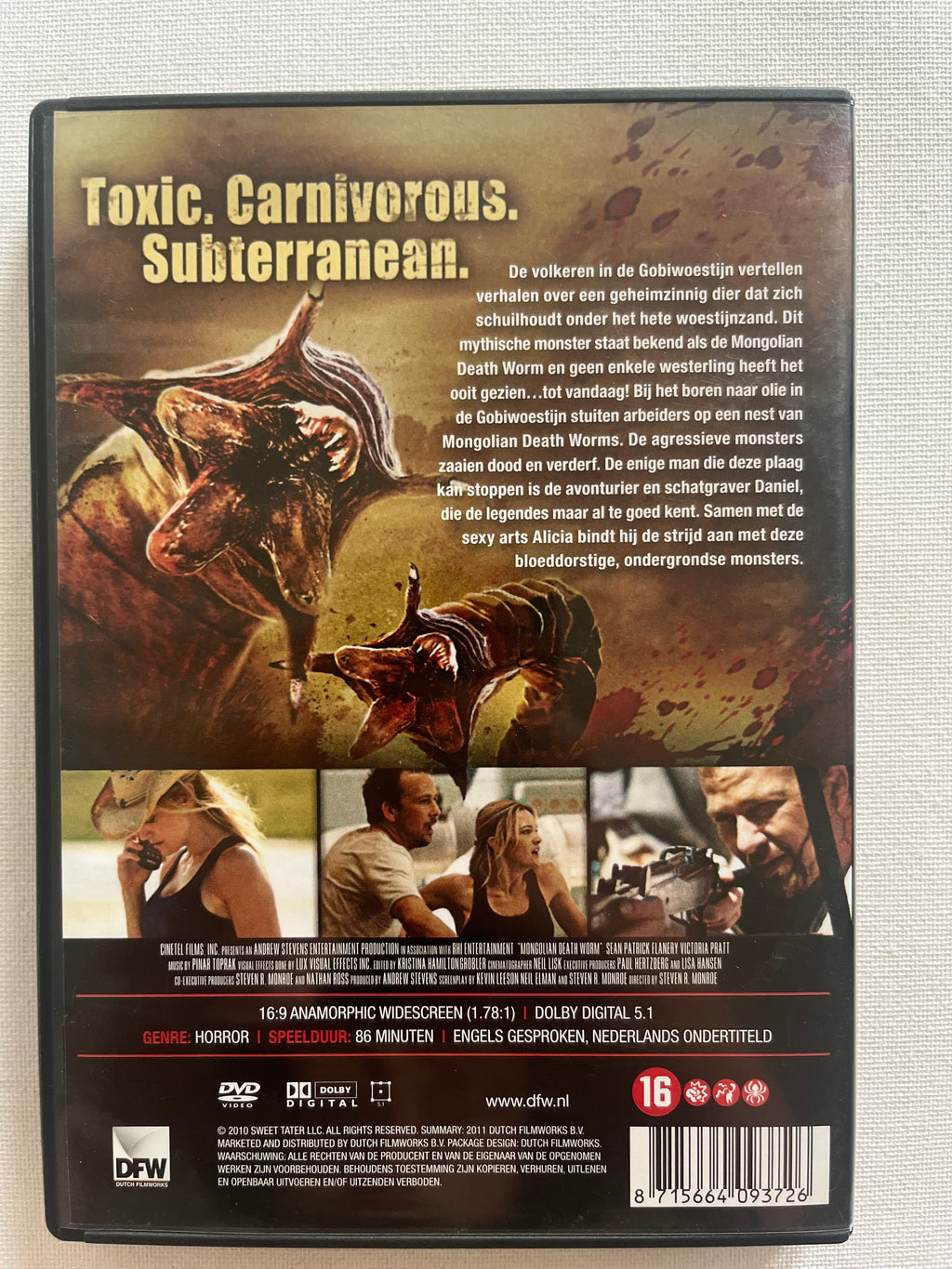 Mongolian Death Worm – DVD (2010) | Sean Patrick Flanery & Victoria Pratt