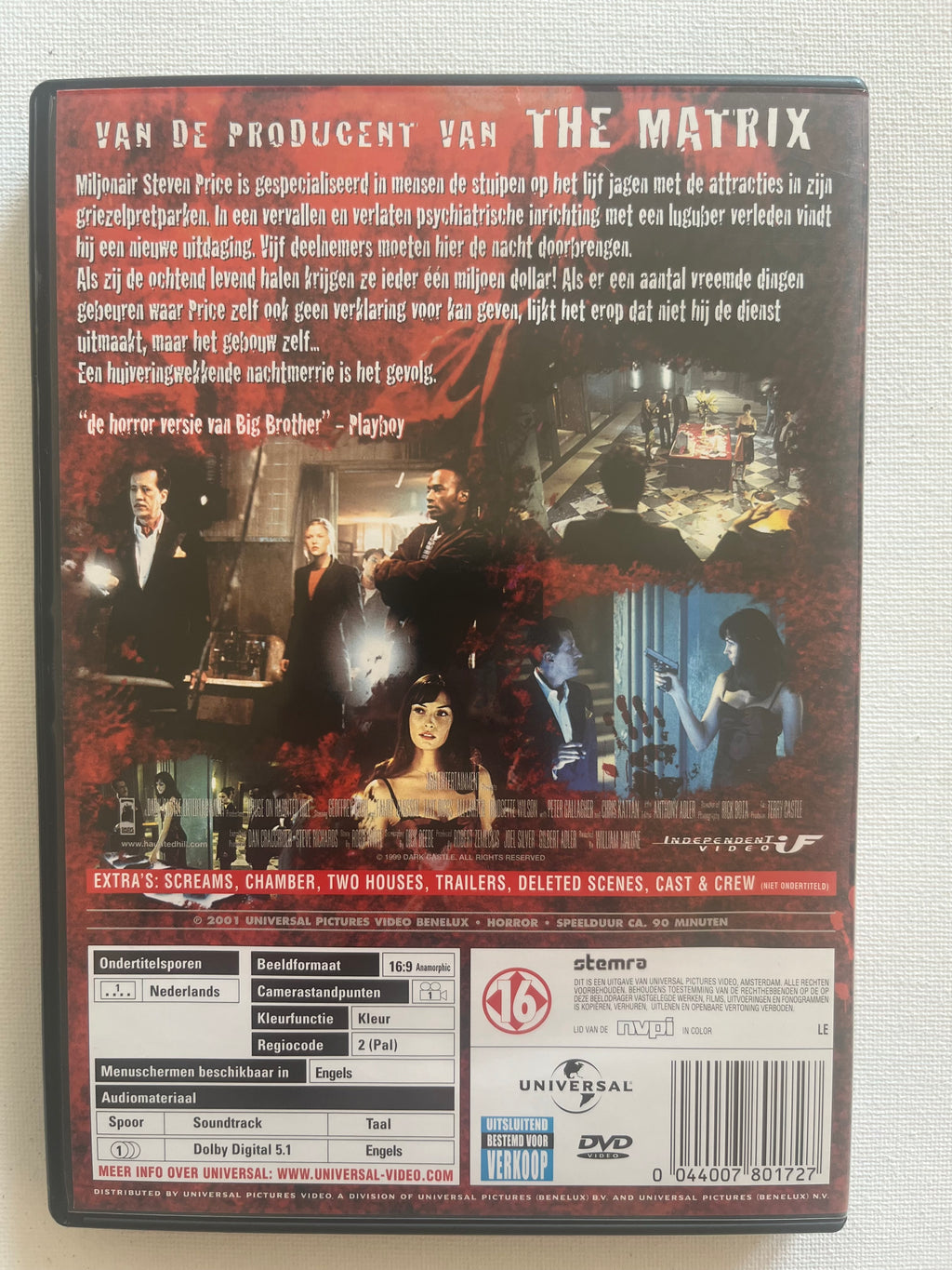 House on Haunted Hill – DVD (1999) | Geoffrey Rush & Famke Janssen