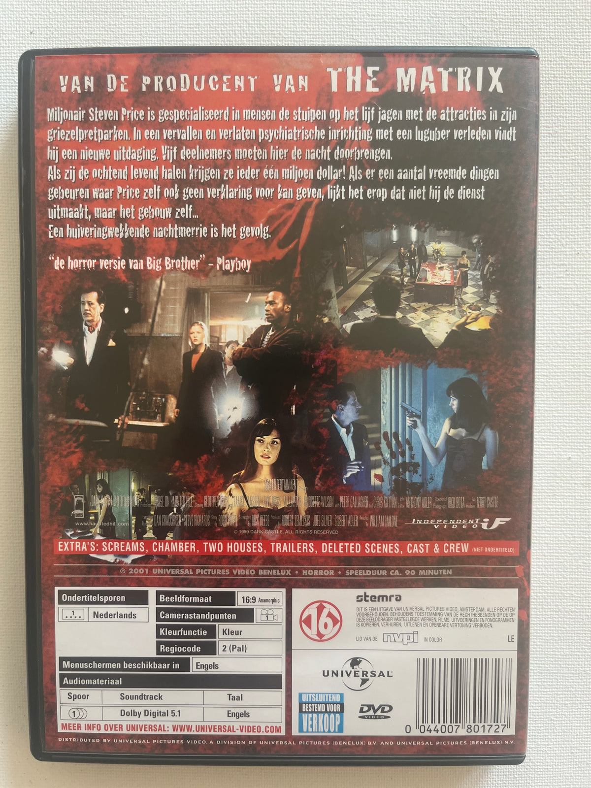 House on Haunted Hill – DVD (1999) | Geoffrey Rush & Famke Janssen