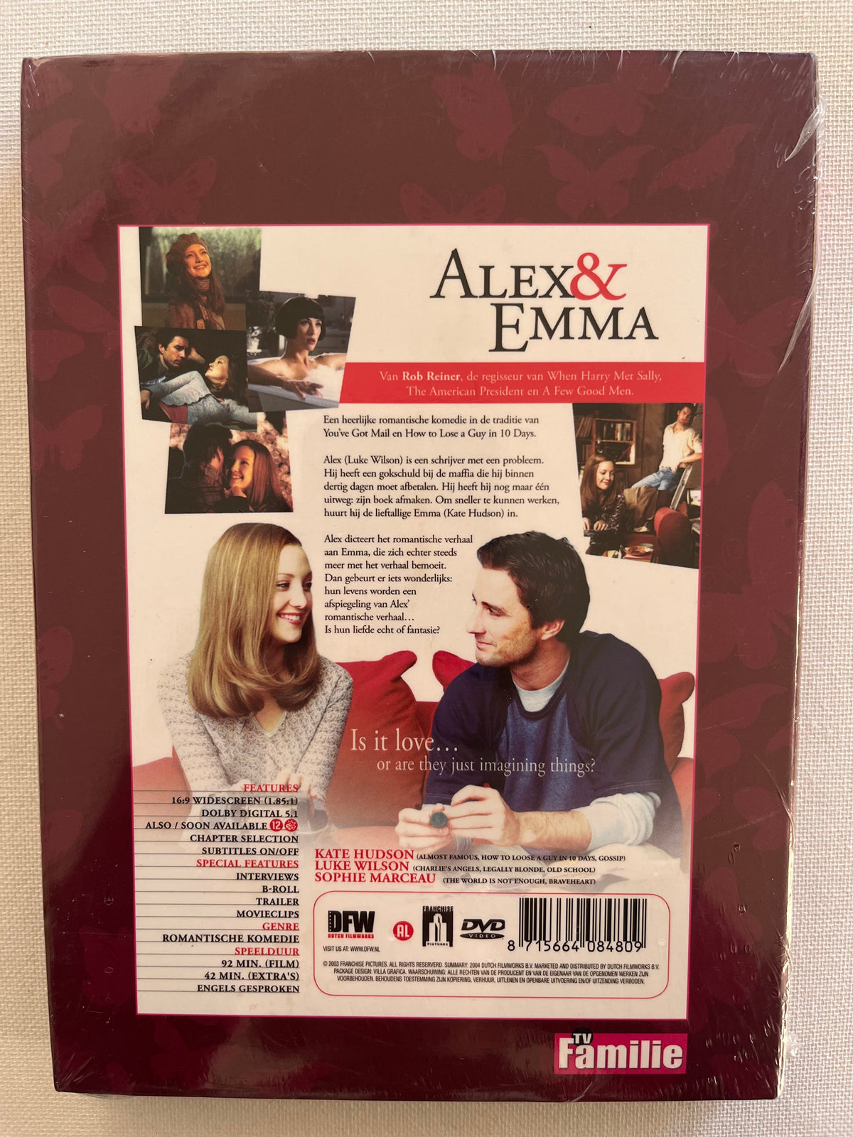 Alex & Emma – DVD (2003) | Luke Wilson & Kate Hudson – New & Sealed