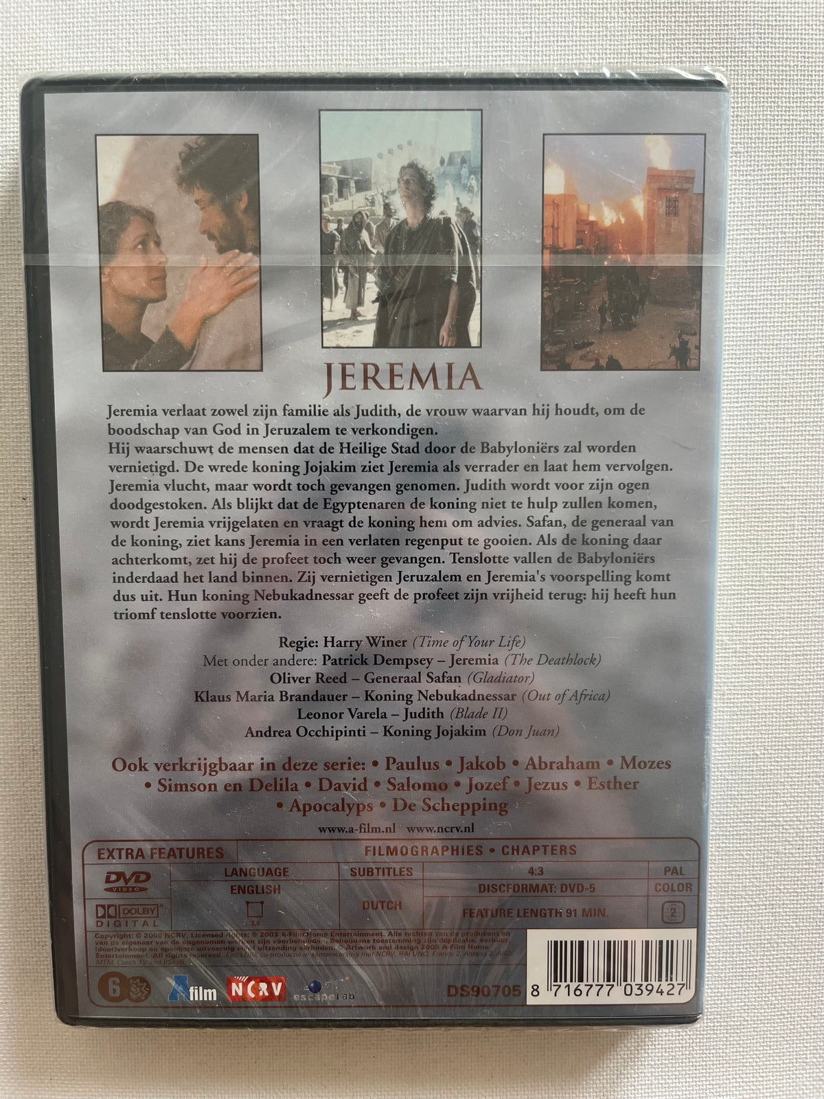 The Bible: Jeremiah – DVD (1998) | Patrick Dempsey – New & Sealed