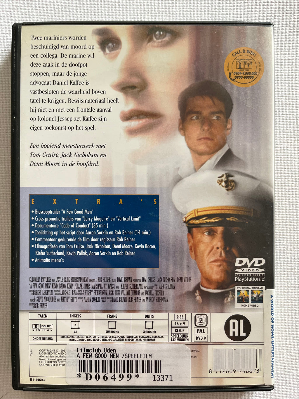 A Few Good Men – DVD (1992) | Tom Cruise, Jack Nicholson & Demi Moore – Courtroom Drama