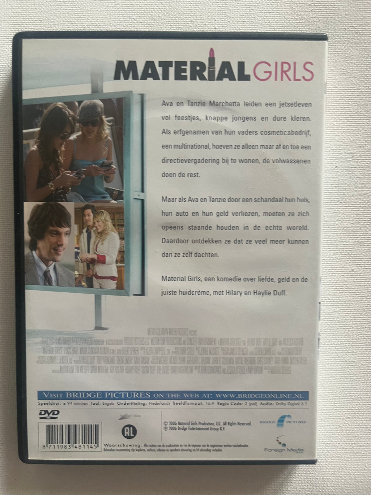 Material Girls – DVD (2006) | Hilary Duff & Haylie Duff