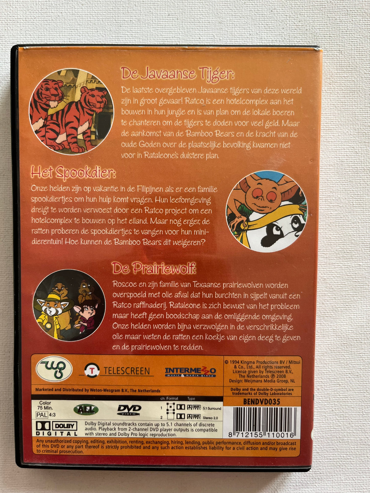 Bamboo Bears: De Javaanse Tijger – DVD | Nederlandse Versie