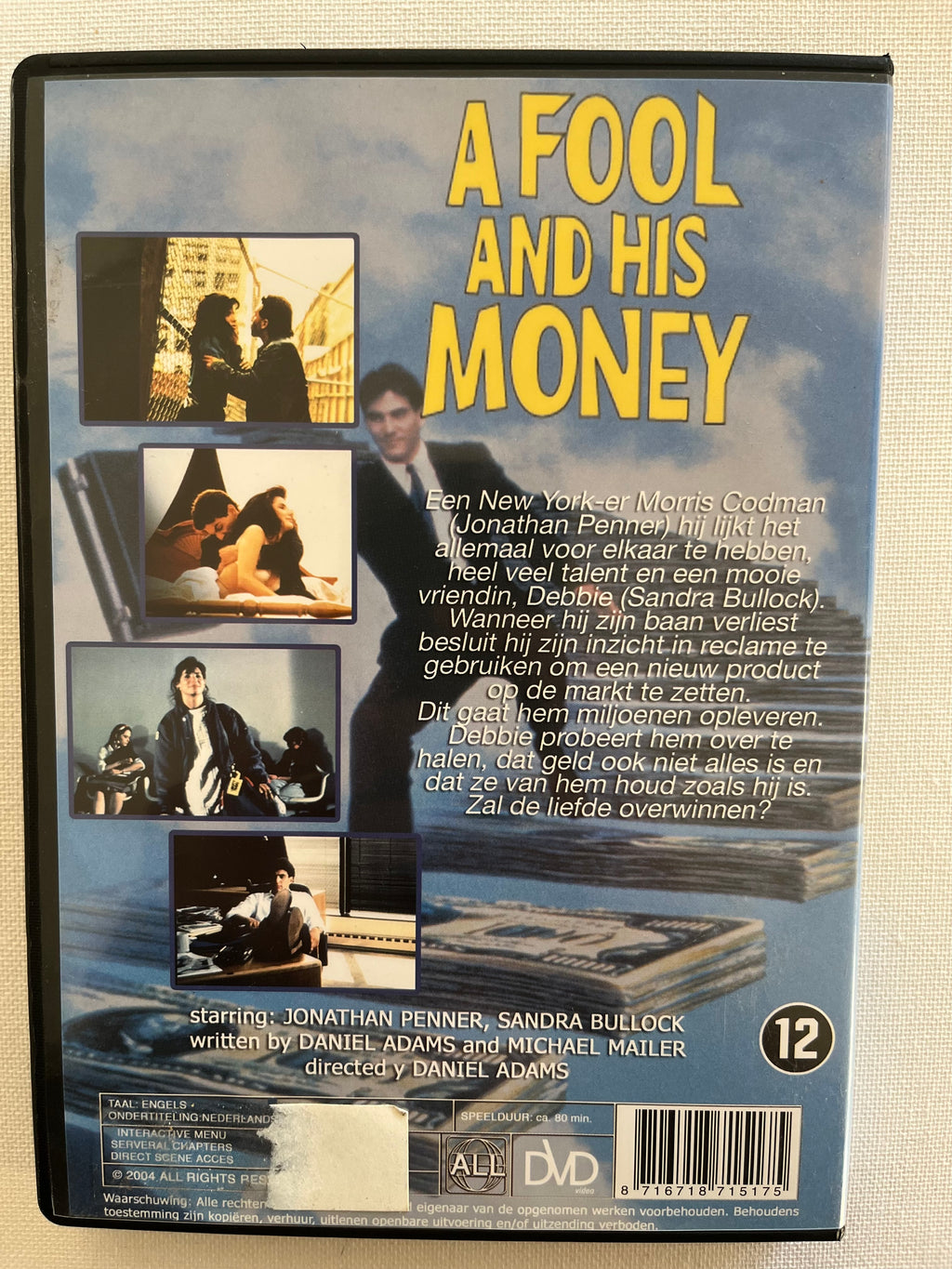 A Fool and His Money – DVD (1989) | Jonathan Penner & Sandra Bullock