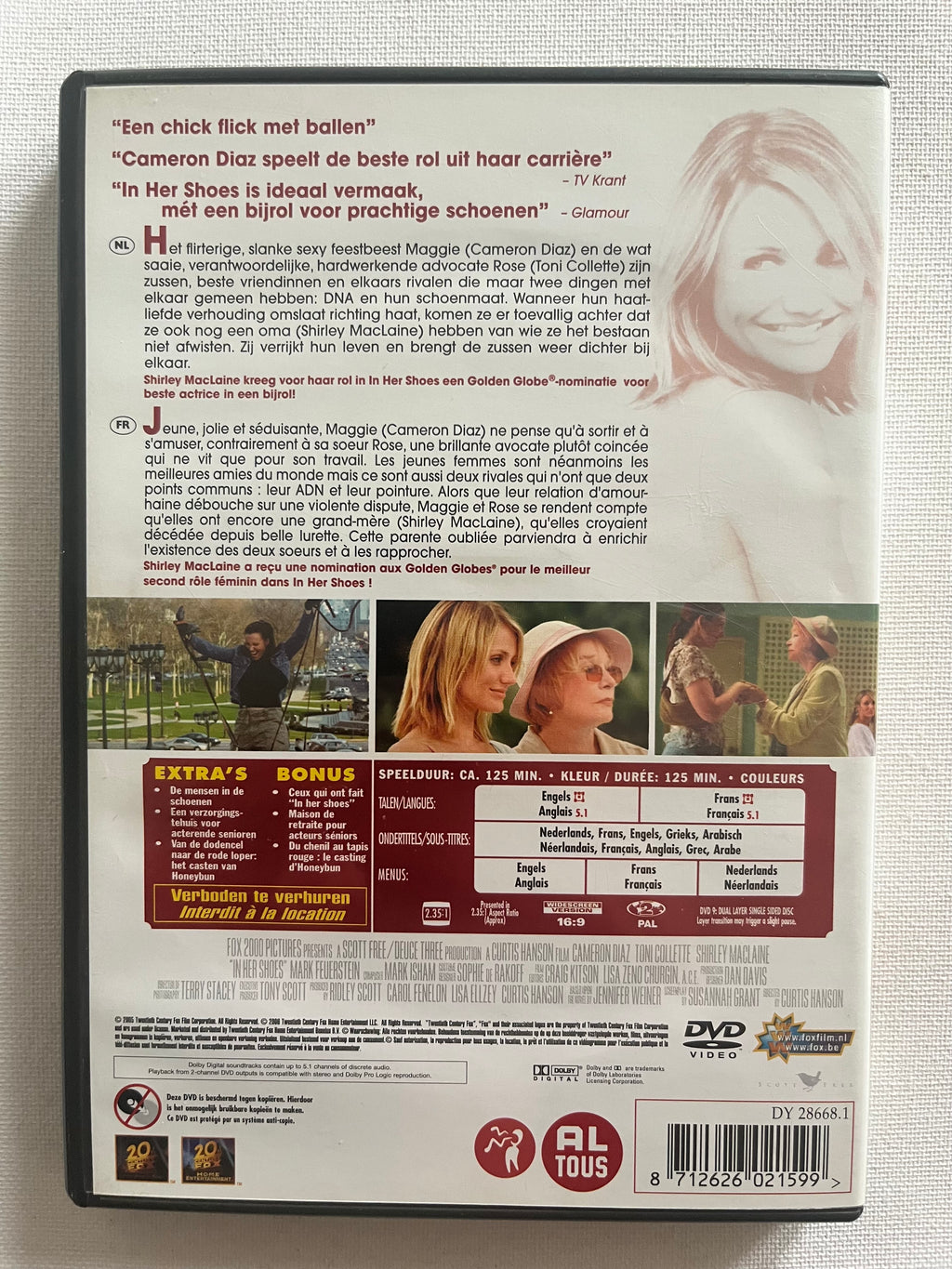 In Her Shoes – DVD (2005) | Cameron Diaz & Toni Collette