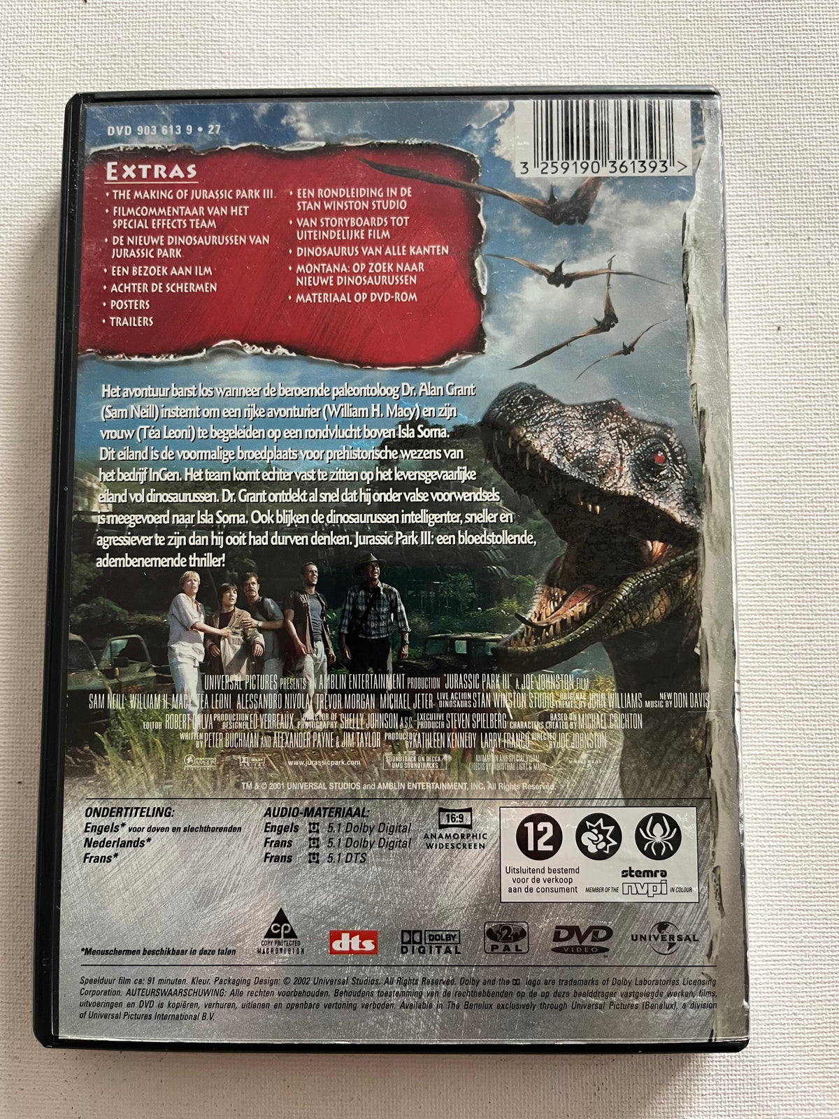 Jurassic Park III – DVD (2001) | Sam Neill & William H. Macy