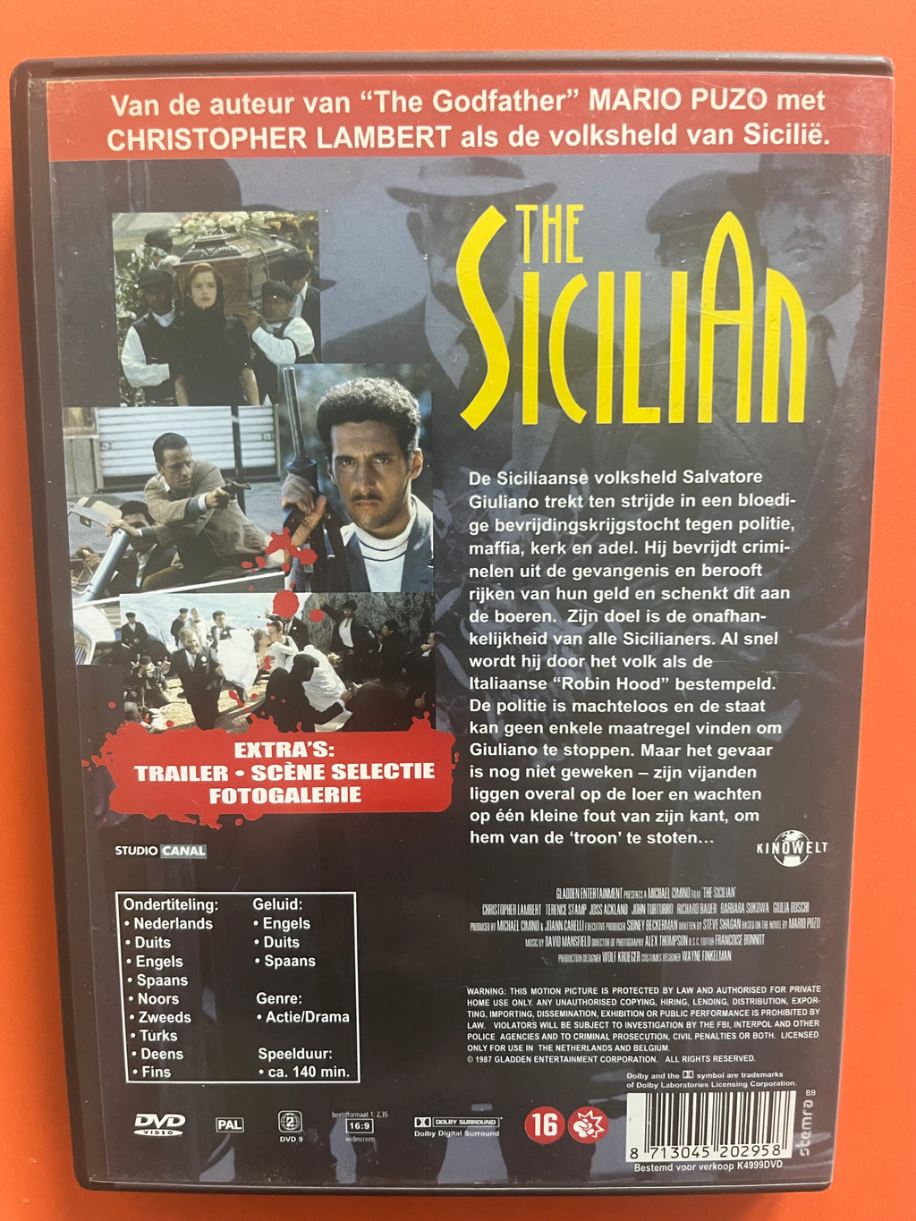 The Sicilian – DVD (1987) | Christopher Lambert & Terence Stamp