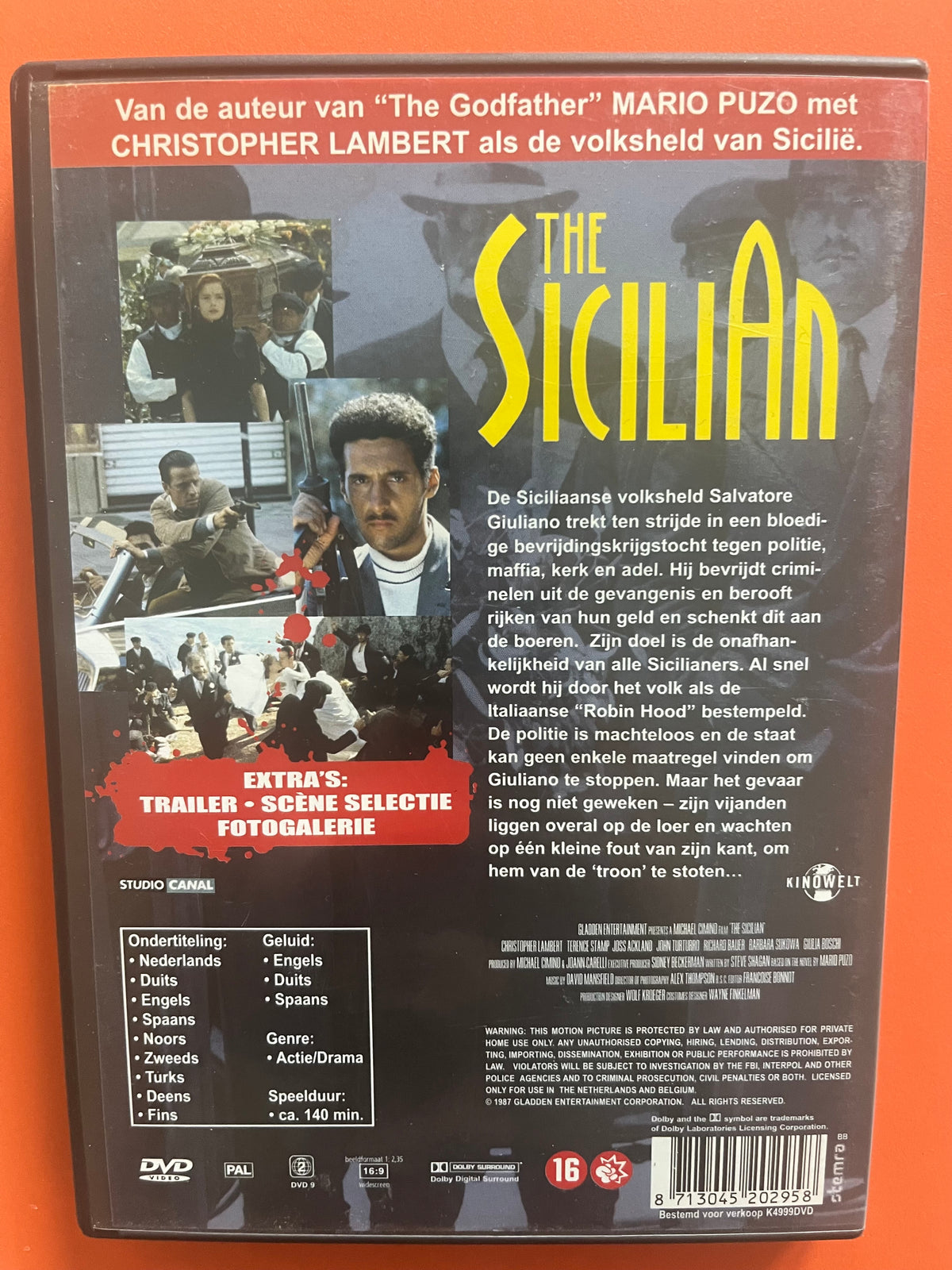 The Sicilian – DVD (1987) | Christopher Lambert & Terence Stamp