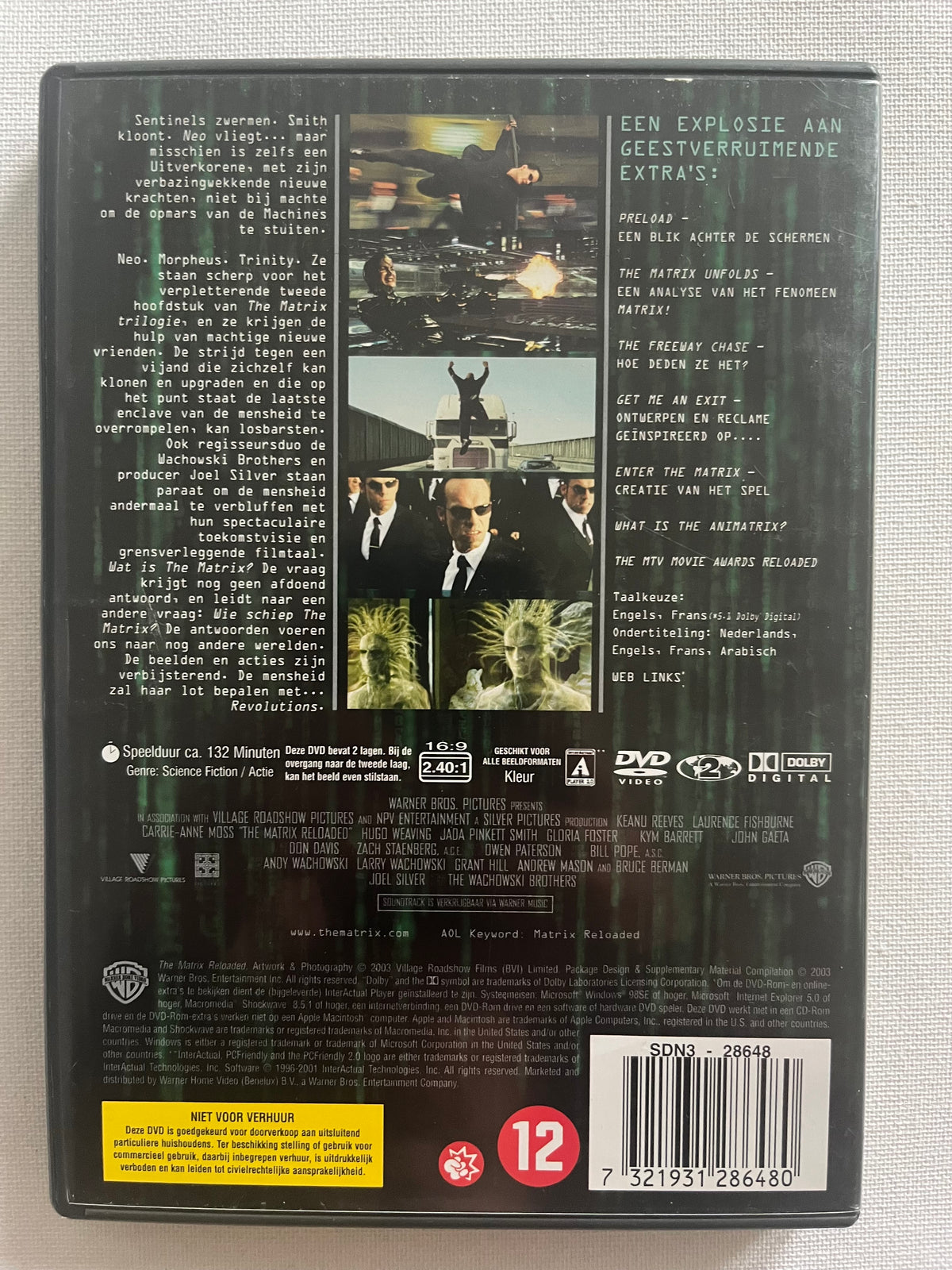 The Matrix Reloaded – 2-Disc DVD (2003) | Keanu Reeves & Laurence Fishburne