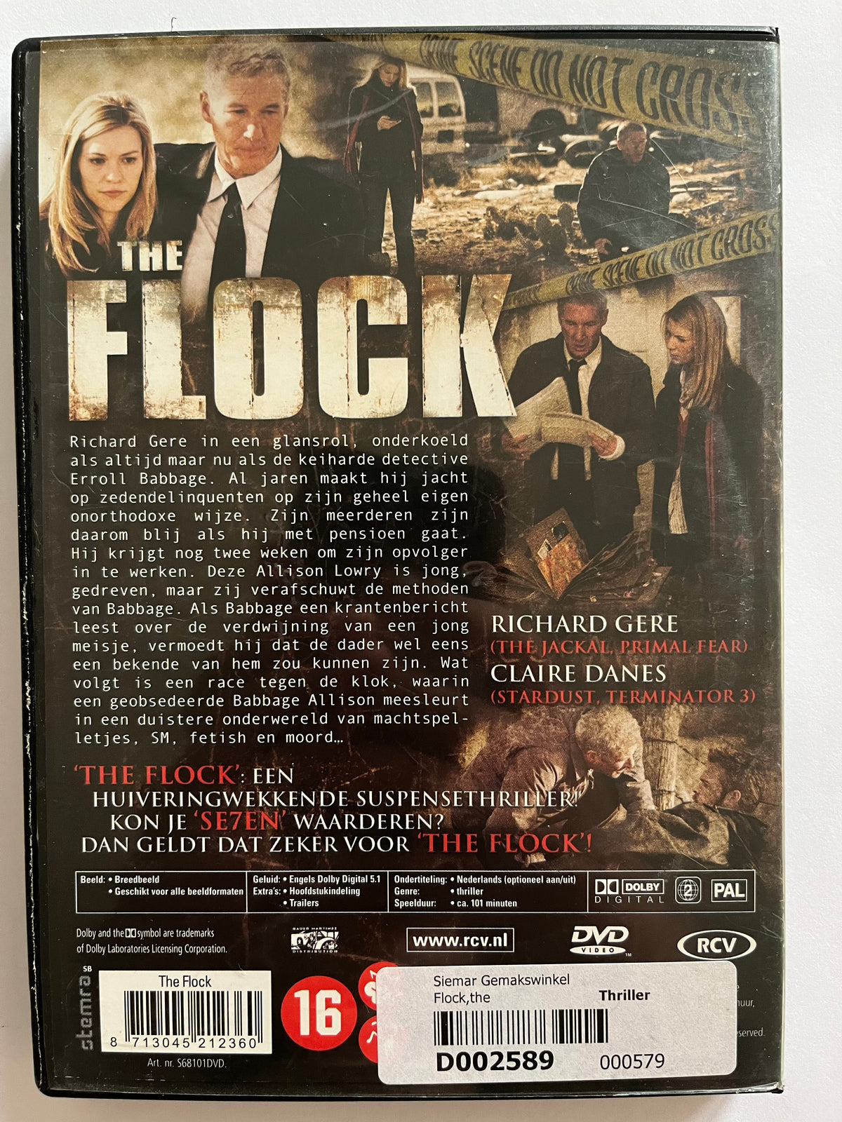 The Flock – DVD (2007) | Richard Gere & Claire Danes