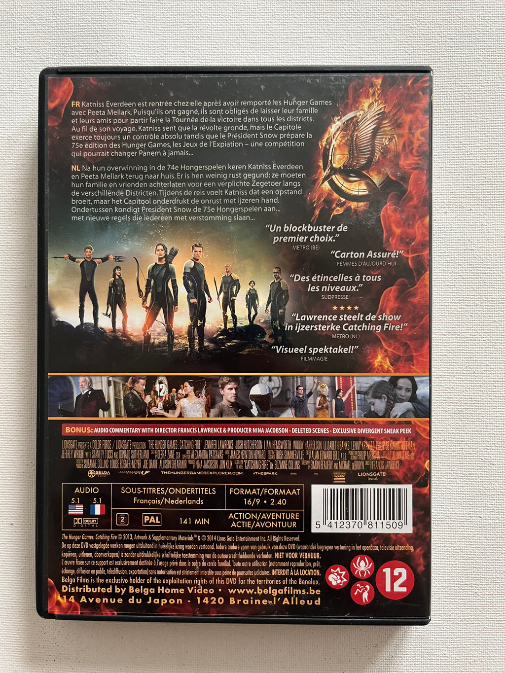 The Hunger Games: Catching Fire – DVD (2013) | Jennifer Lawrence & Josh Hutcherson