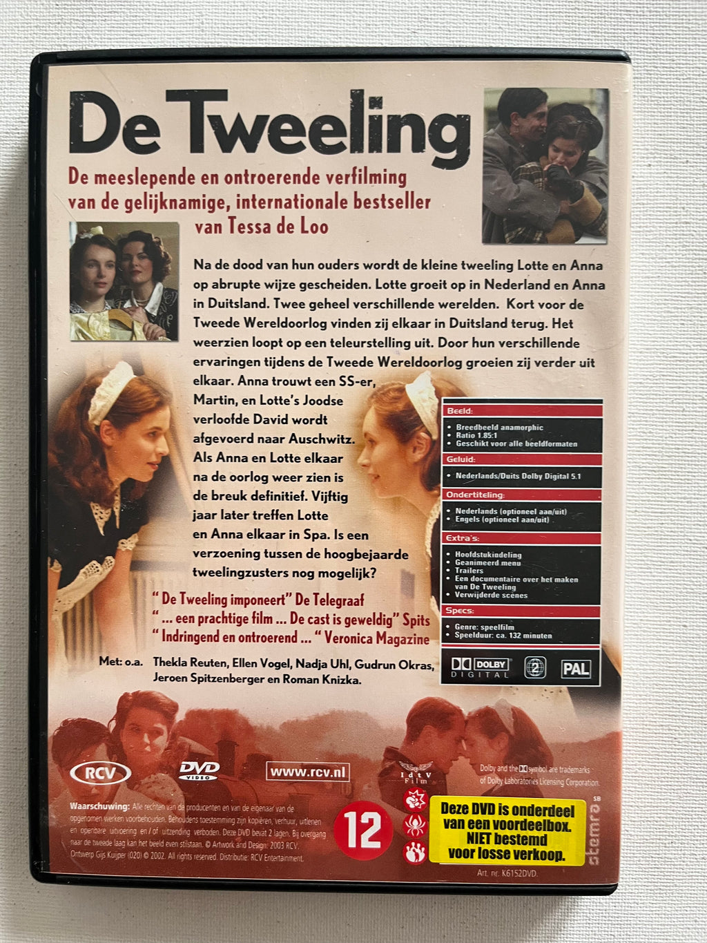 De Tweeling – DVD (2002) | The Twin Sisters