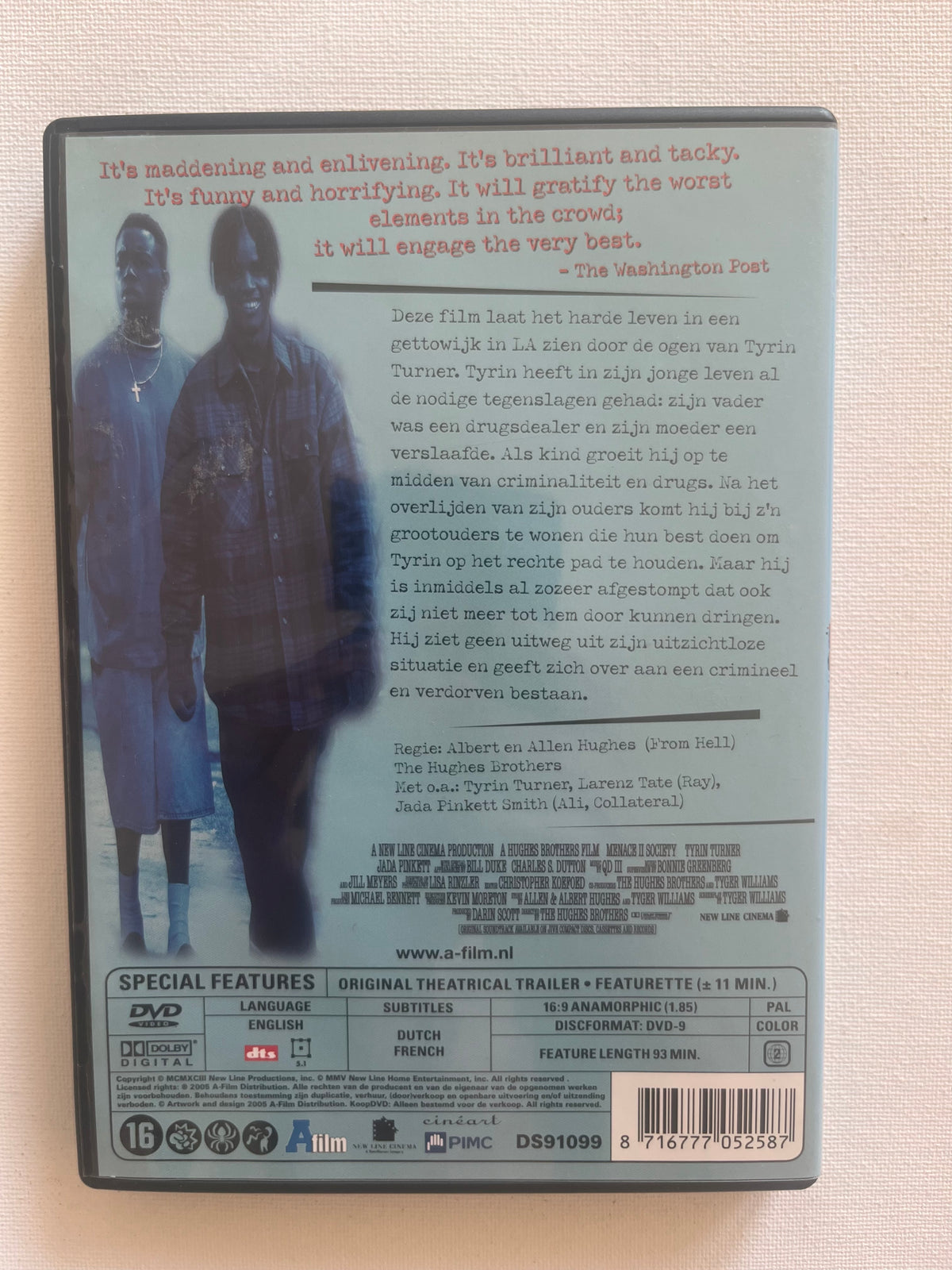 Menace II Society – DVD (1993) | Tyrin Turner & Larenz Tate