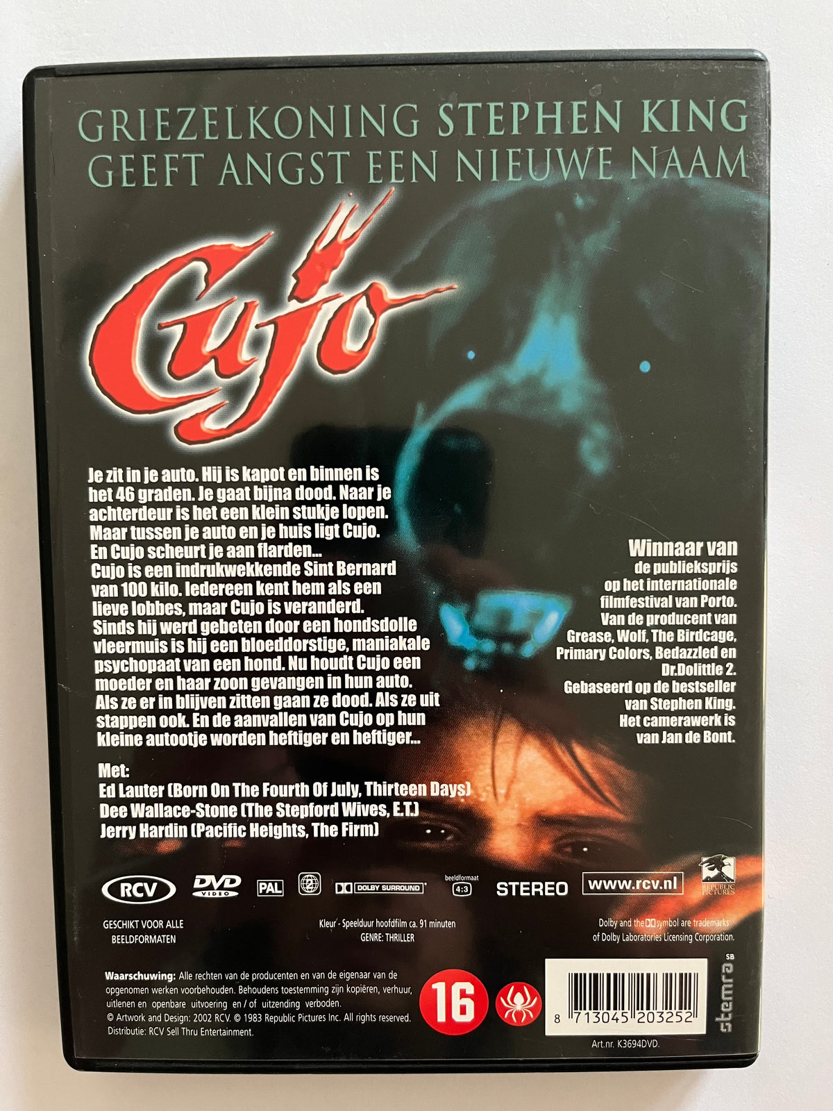 Cujo – DVD (1983) | Dee Wallace & Danny Pintauro | Stephen King