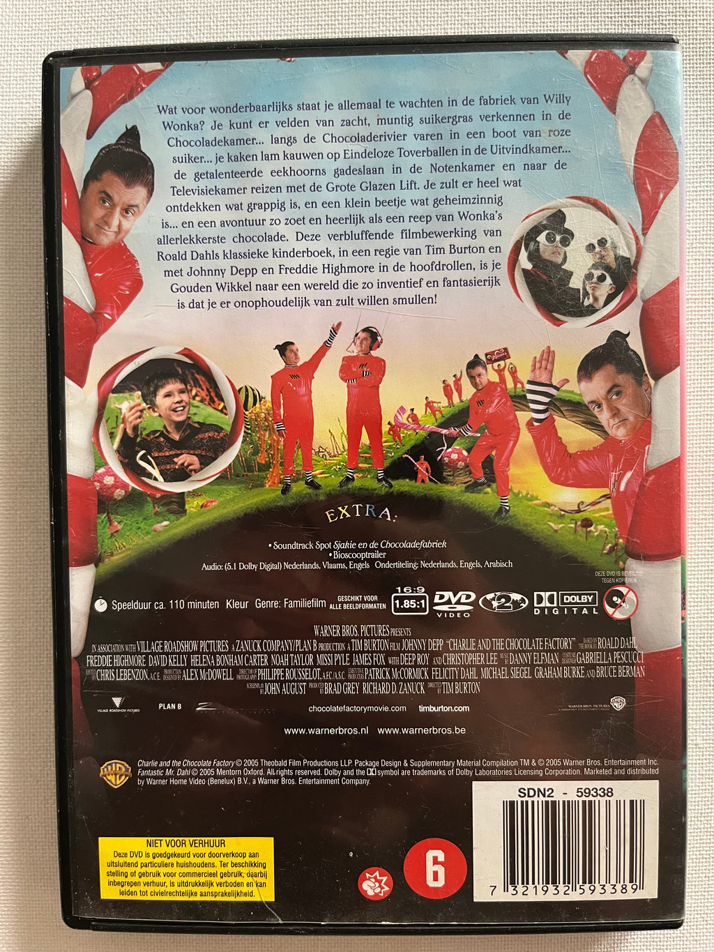 Charlie and the Chocolate Factory – DVD (2005) | Johnny Depp & Freddie Highmore
