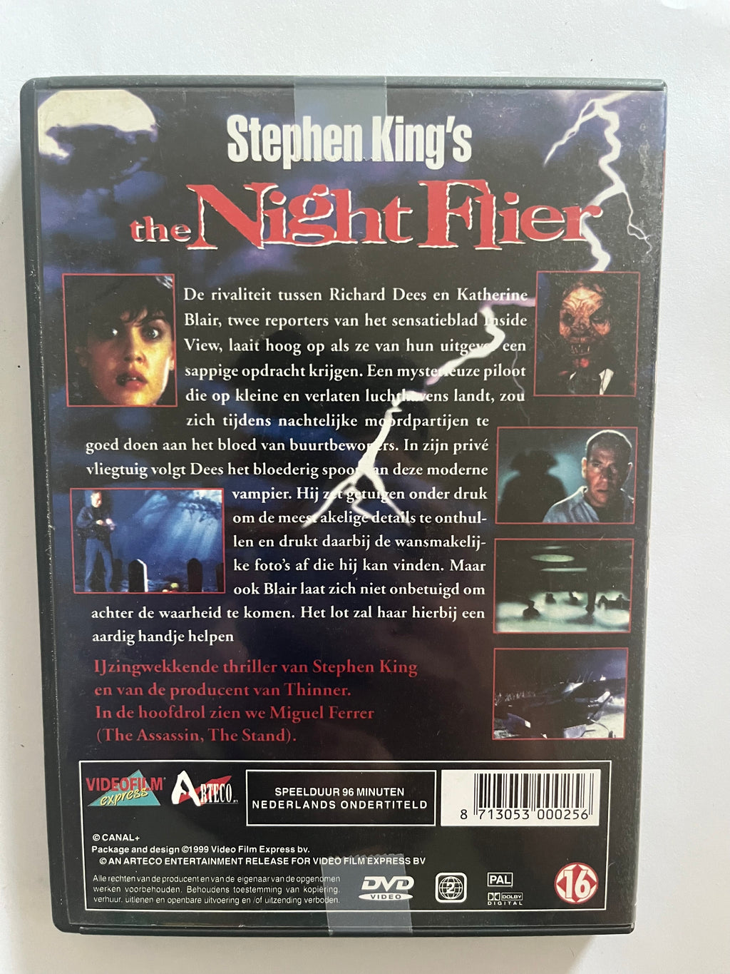 The Night Flier – DVD (1997) | Miguel Ferrer | Stephen King
