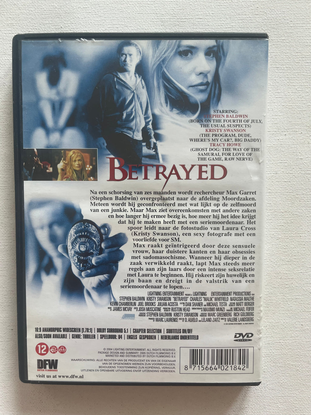 Betrayed – DVD (2005) | Stephen Baldwin & Kristy Swanson