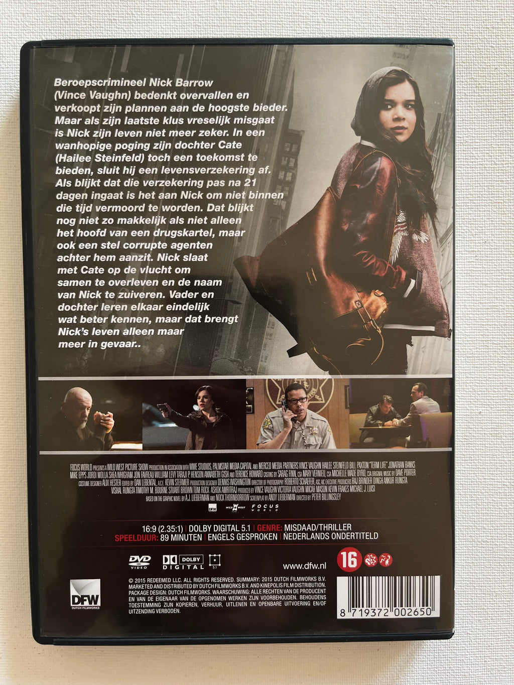 Term Life – DVD (2016) | Vince Vaughn & Hailee Steinfeld