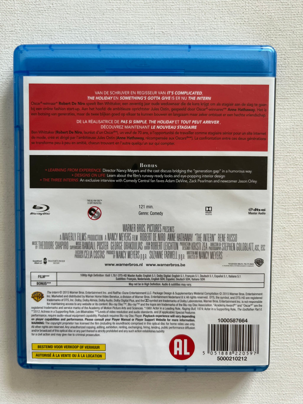 The Intern – Blu-ray (2015) | Robert De Niro & Anne Hathaway