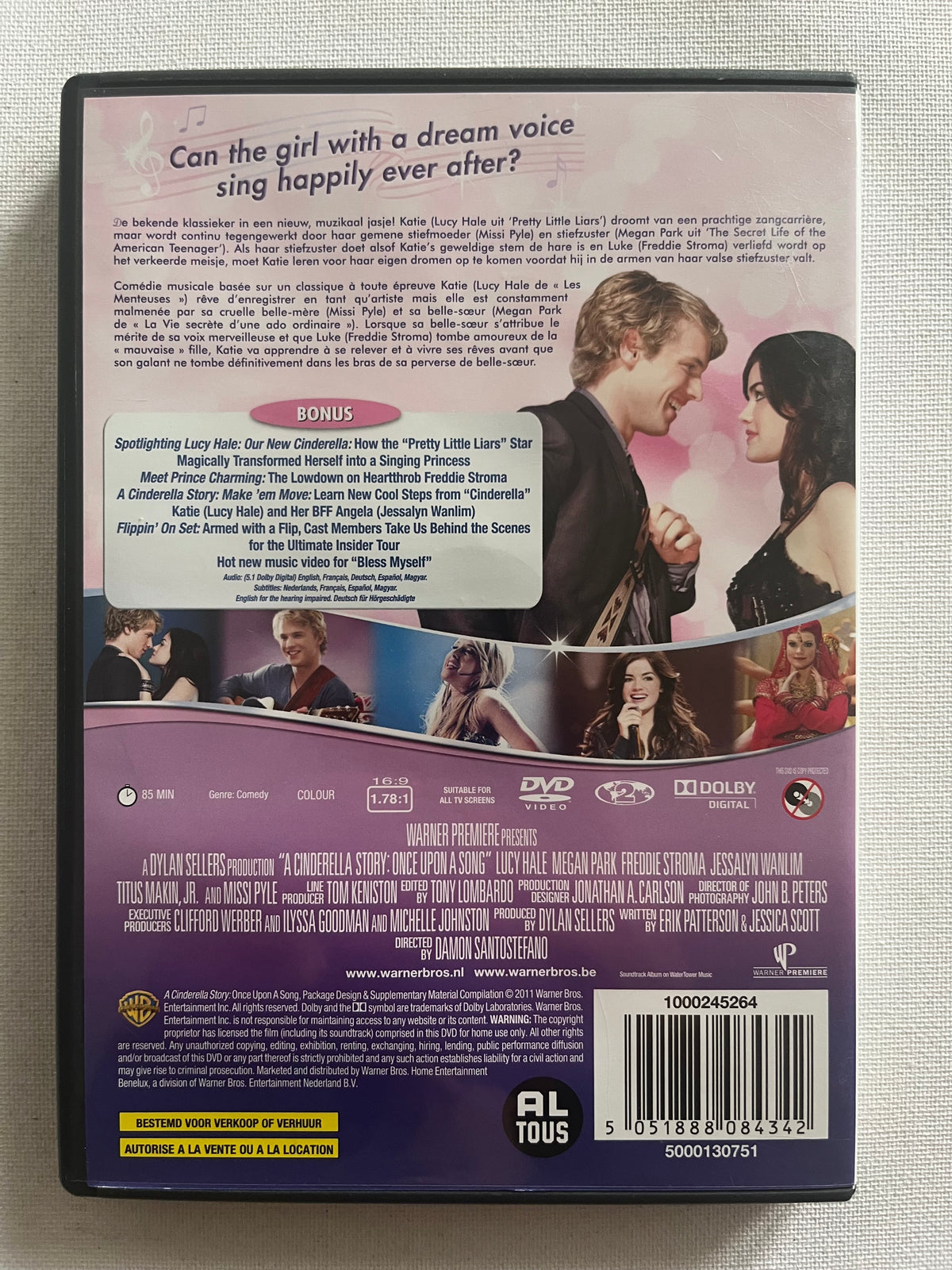 A Cinderella Story: Once Upon a Song – DVD (2011) | Lucy Hale & Freddie Stroma