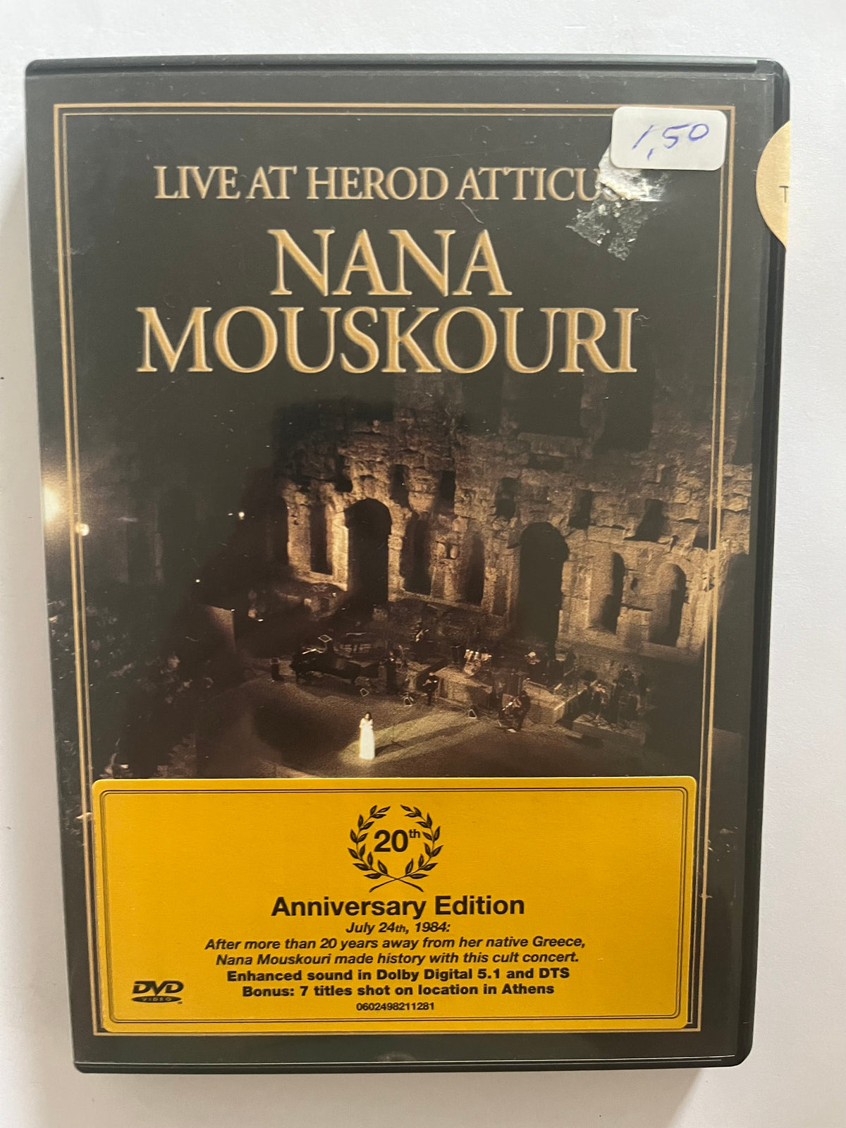 Nana Mouskouri: Live at Herod Atticus – 20th Anniversary DVD (2004) | Live Concert