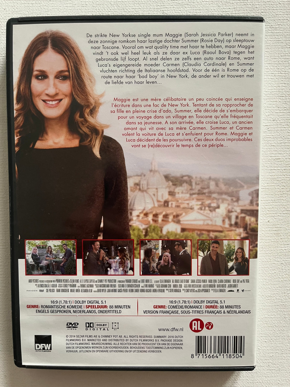 All Roads Lead to Rome – DVD (2015) | Sarah Jessica Parker & Raoul Bova