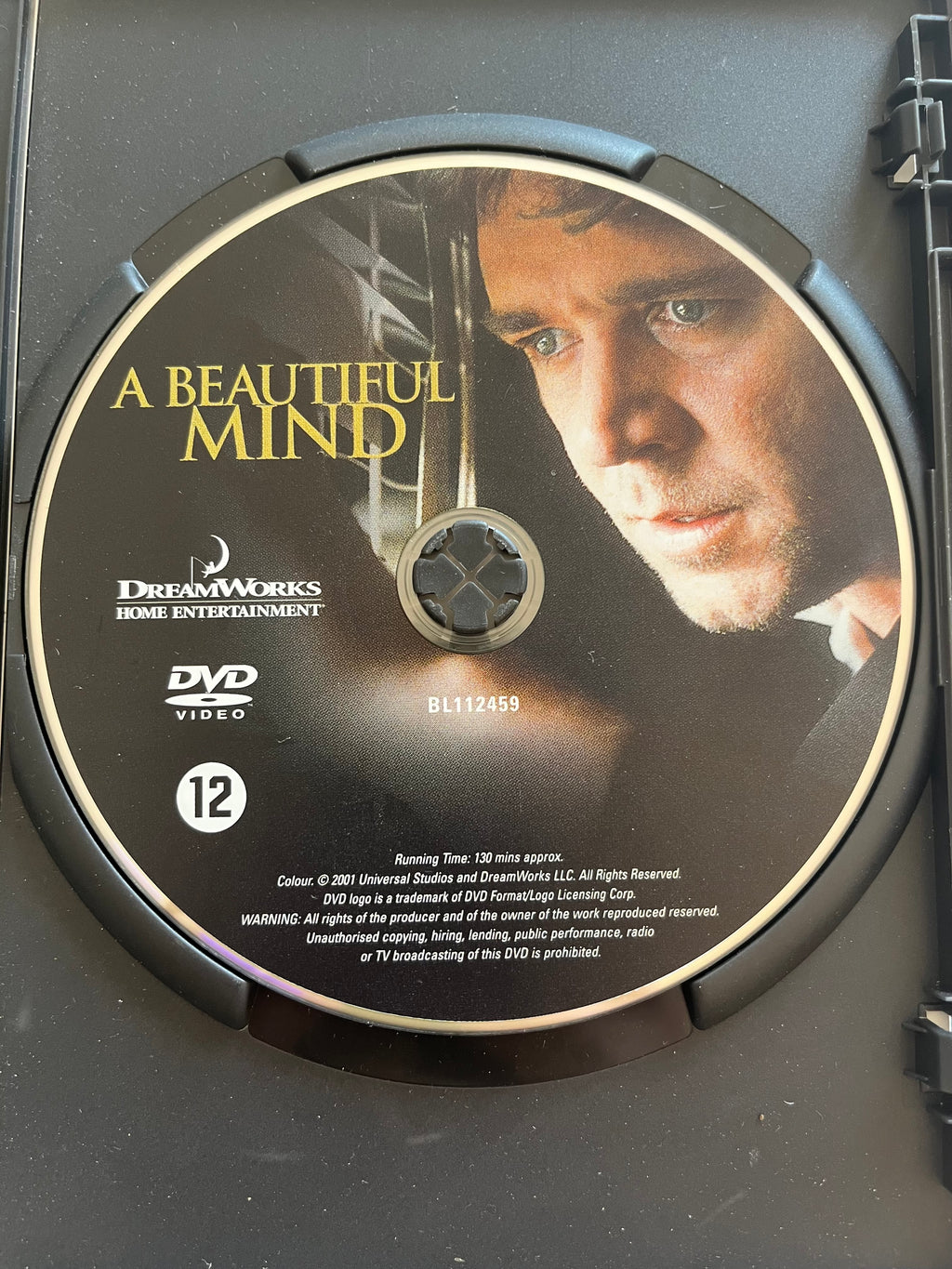A Beautiful Mind – DVD (2001) | Russell Crowe & Jennifer Connelly
