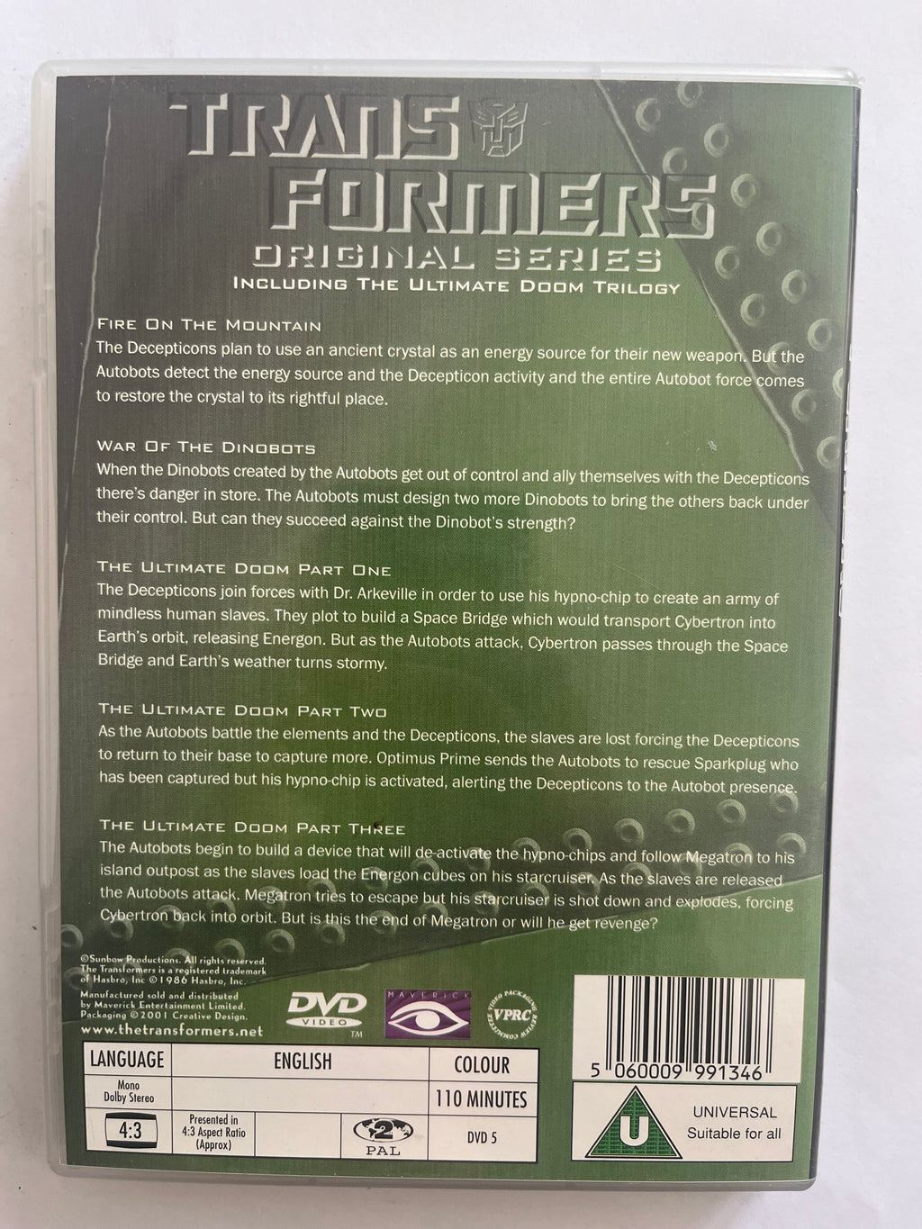 Transformers: The Original Series – Volume 1 DVD (1984) | Generation 1